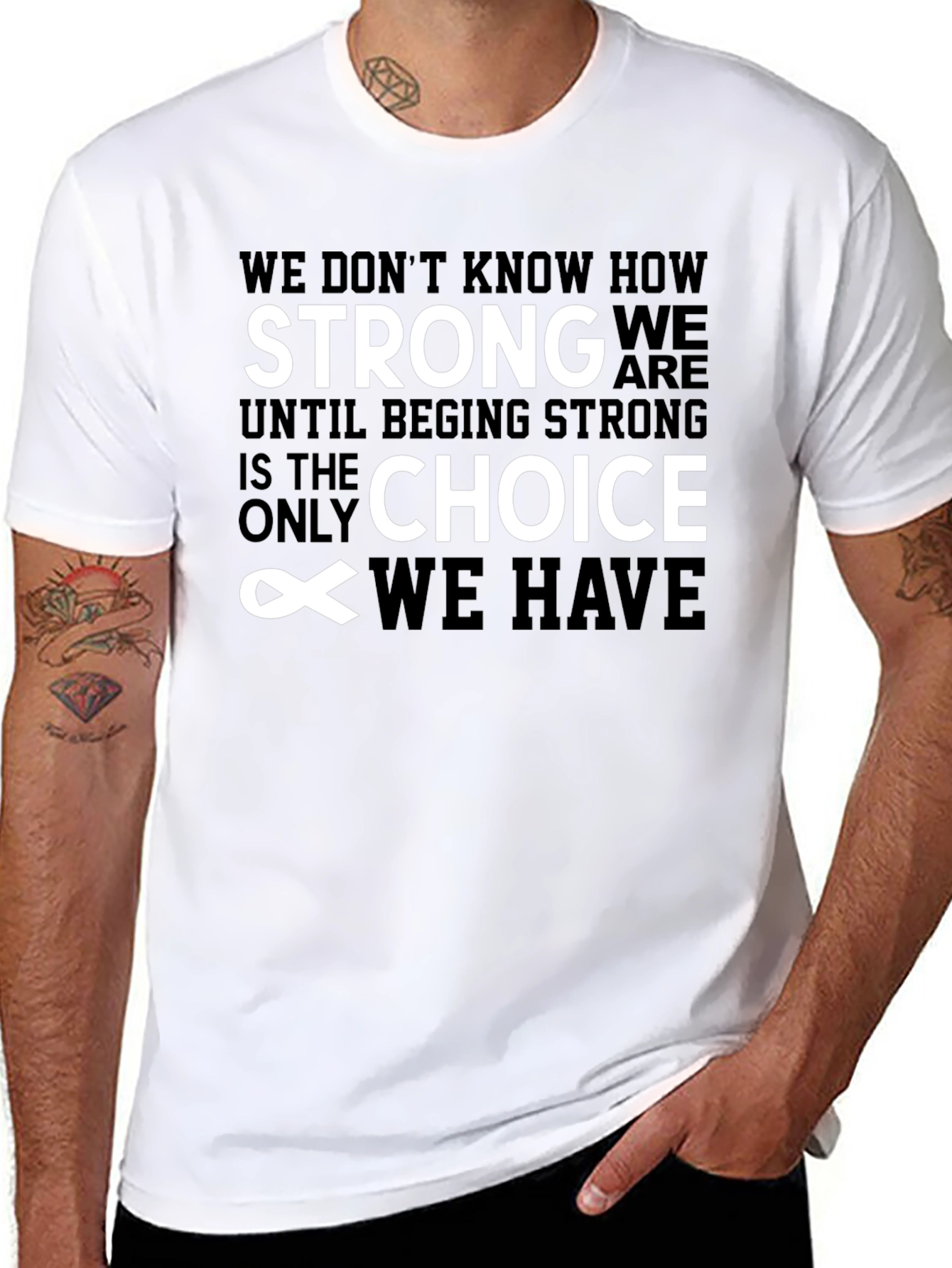 Inspirational Quote Black T-Shirt
