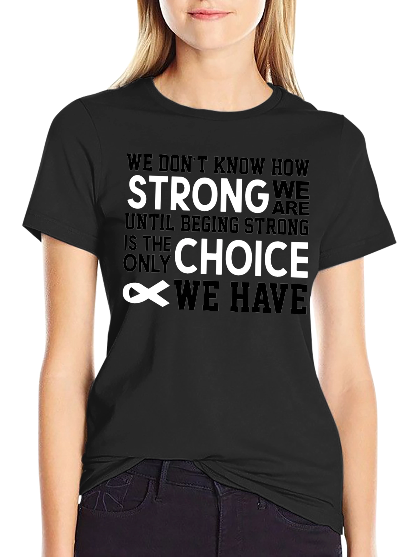 Inspirational Quote Black T-Shirt