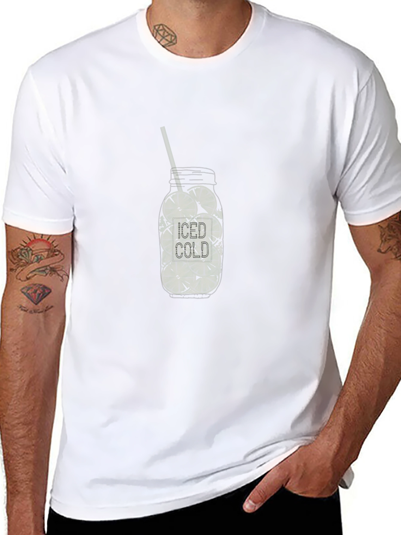 Iced Cold Drink Graphic T-Shirt