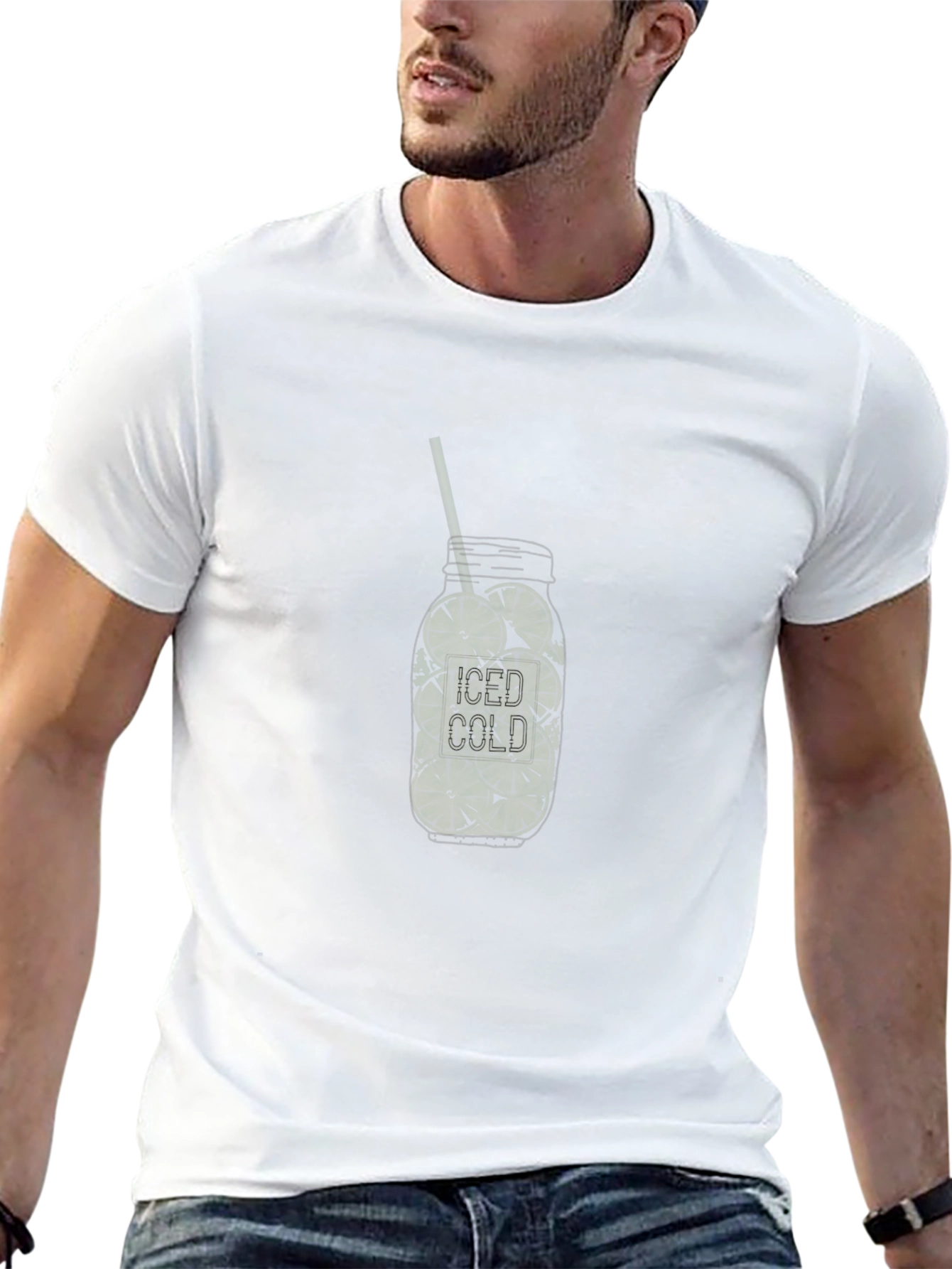 Iced Cold Drink Graphic T-Shirt