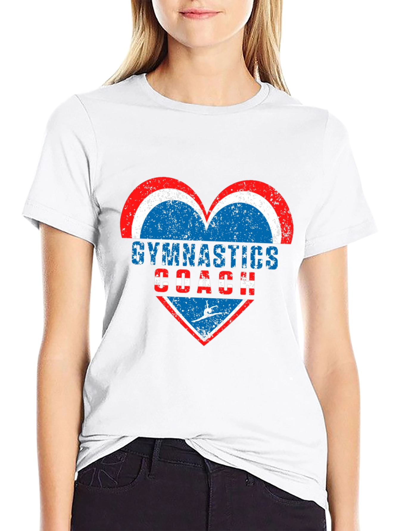 Gymnastics Coach Heart T-Shirt