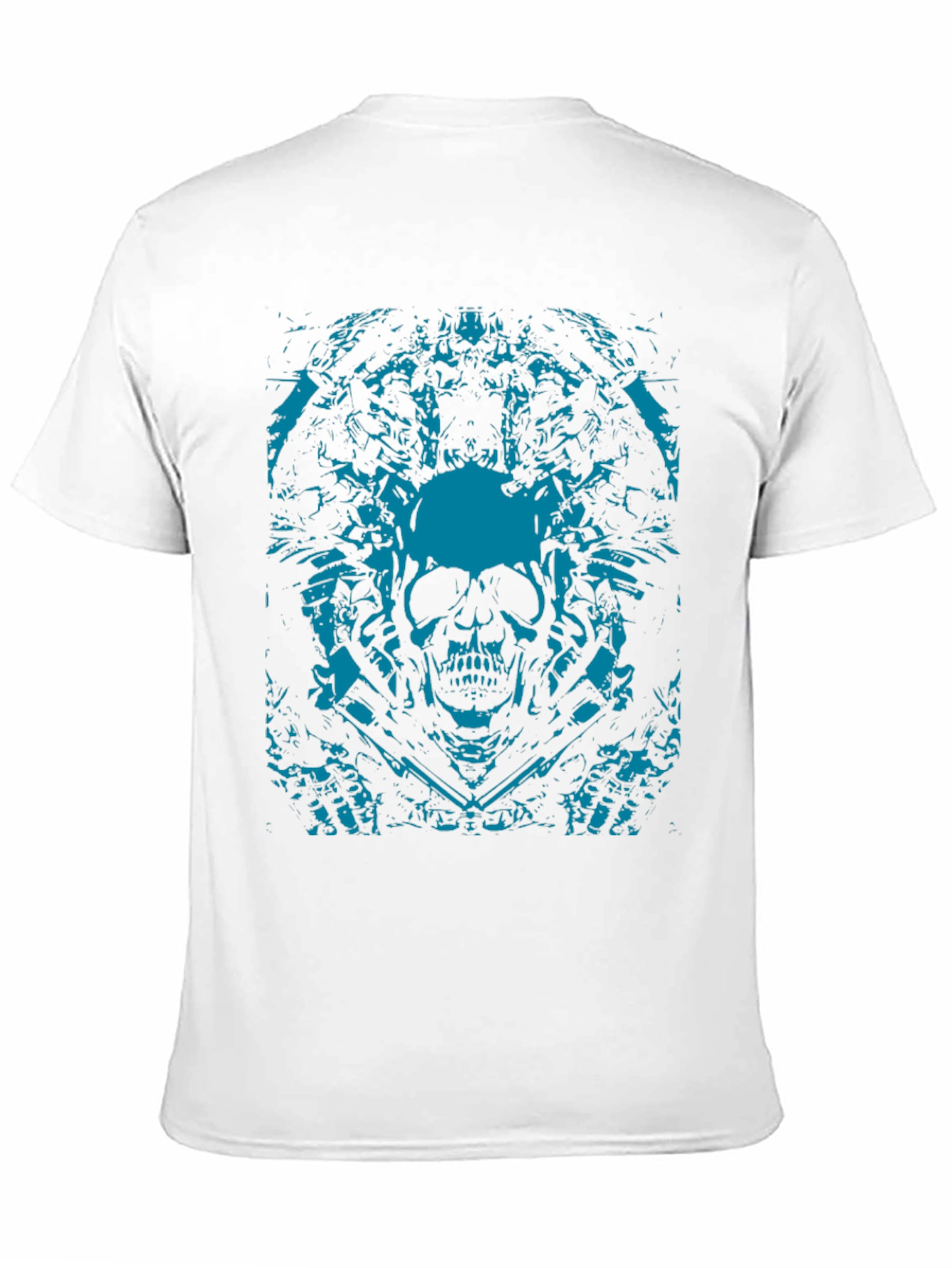Skull Graphic Print Black T-Shirt
