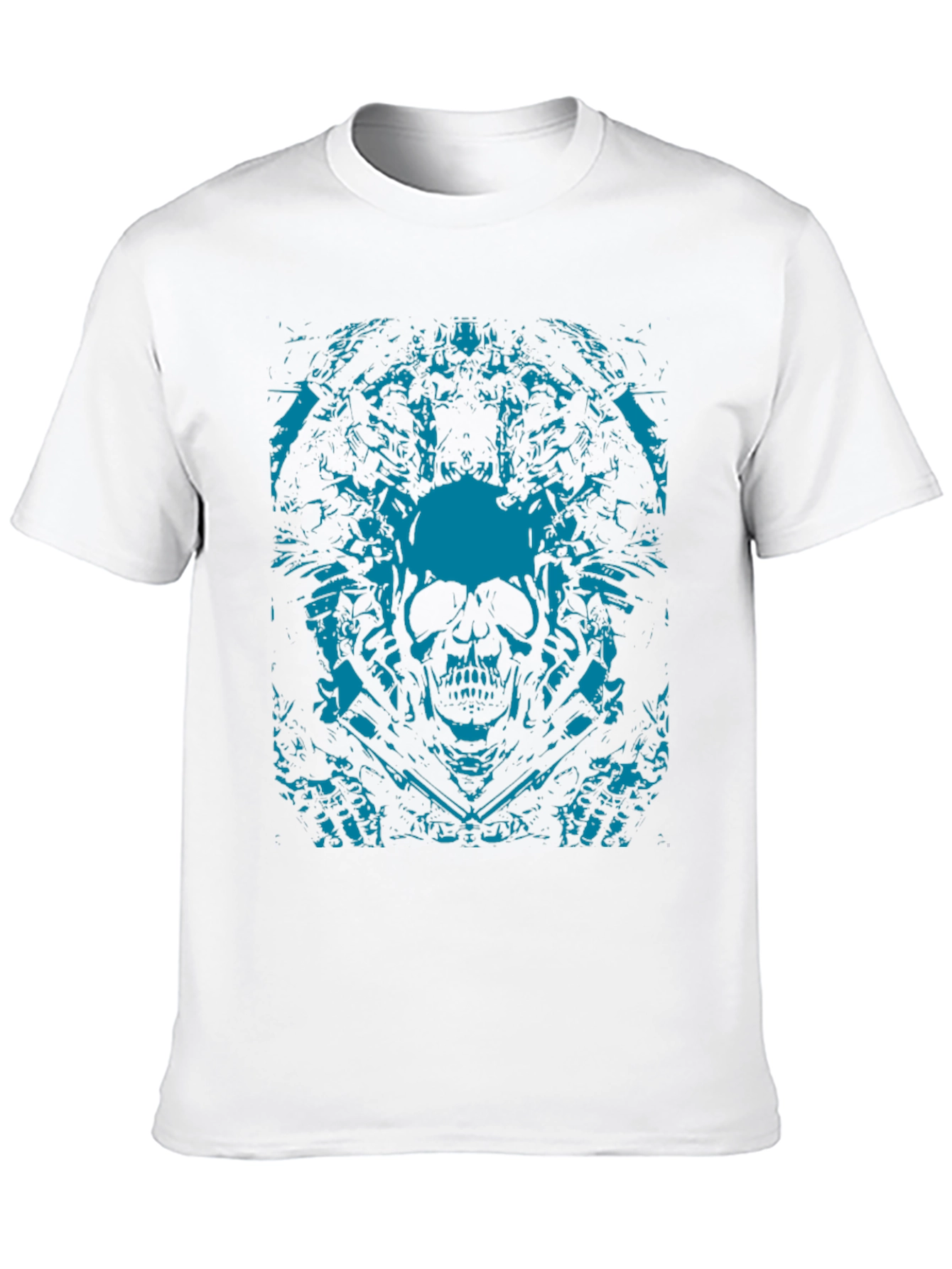 Skull Graphic Print Black T-Shirt
