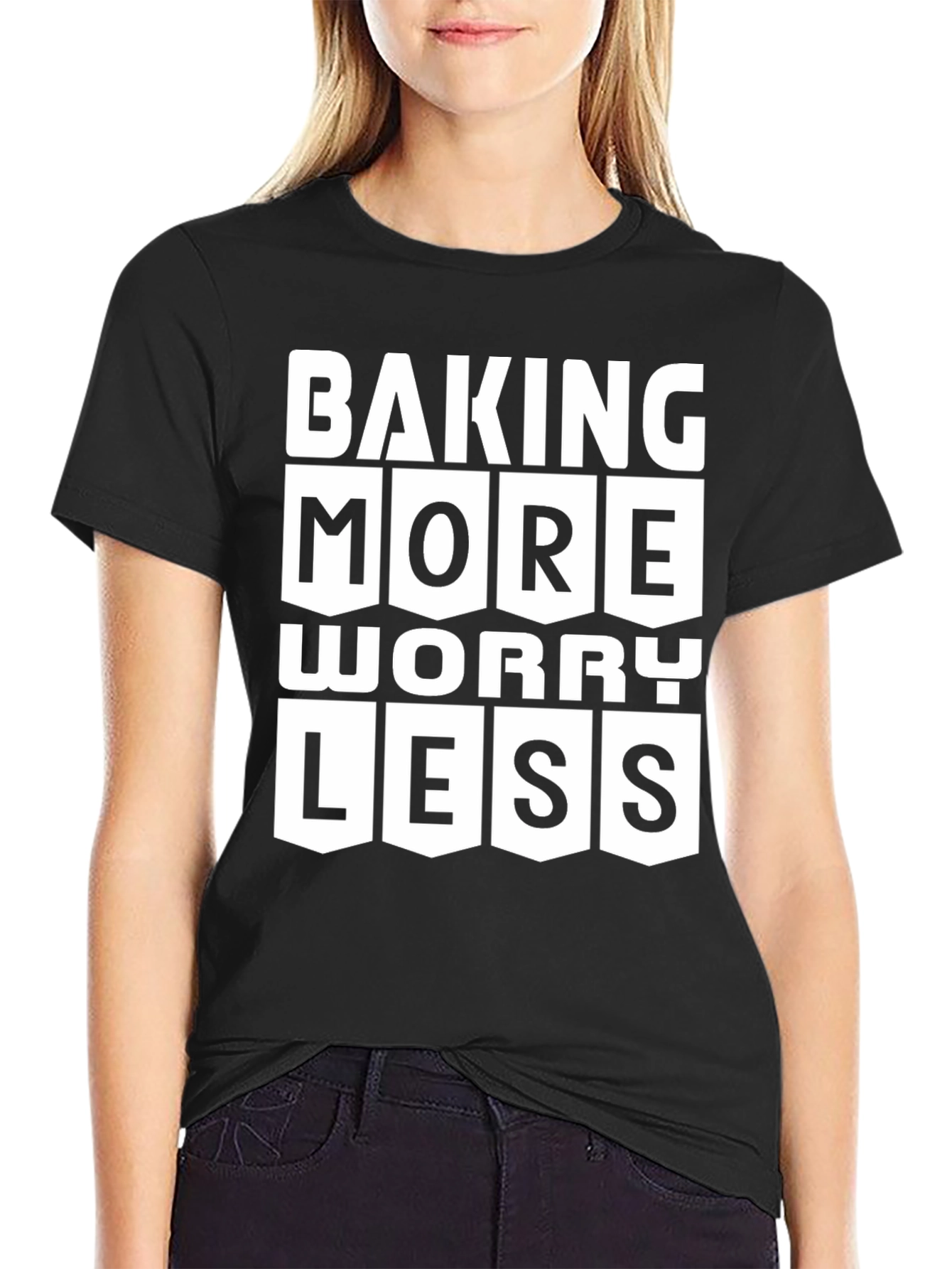 Baking More Worry Less Graphic Tee