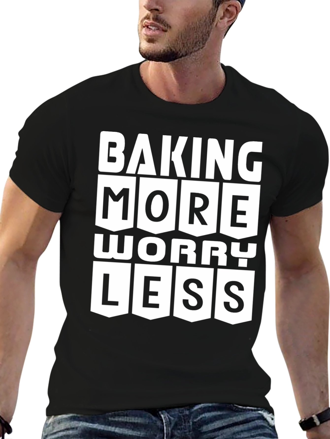 Baking More Worry Less Graphic Tee