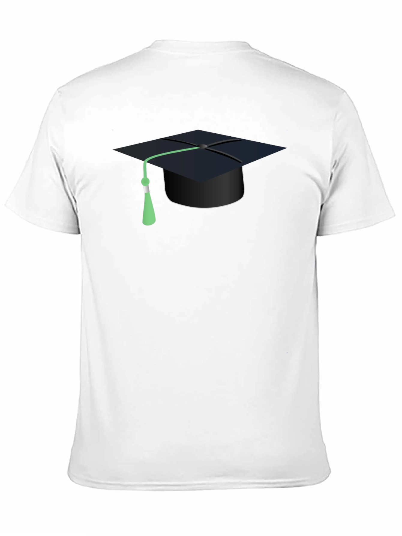 Graduation Cap Graphic T-Shirt - Black Cotton Tee