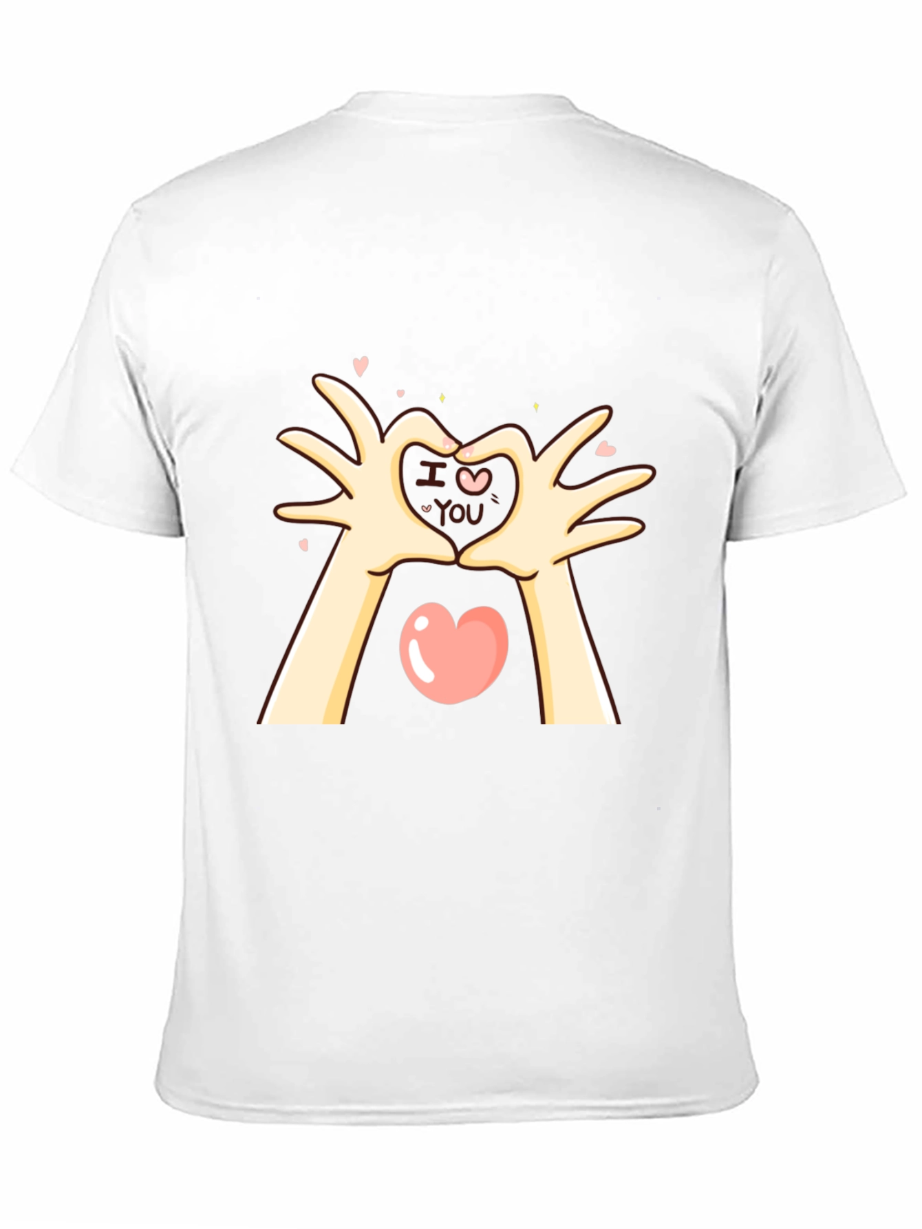 I Love You Heart Hands Graphic T-Shirt