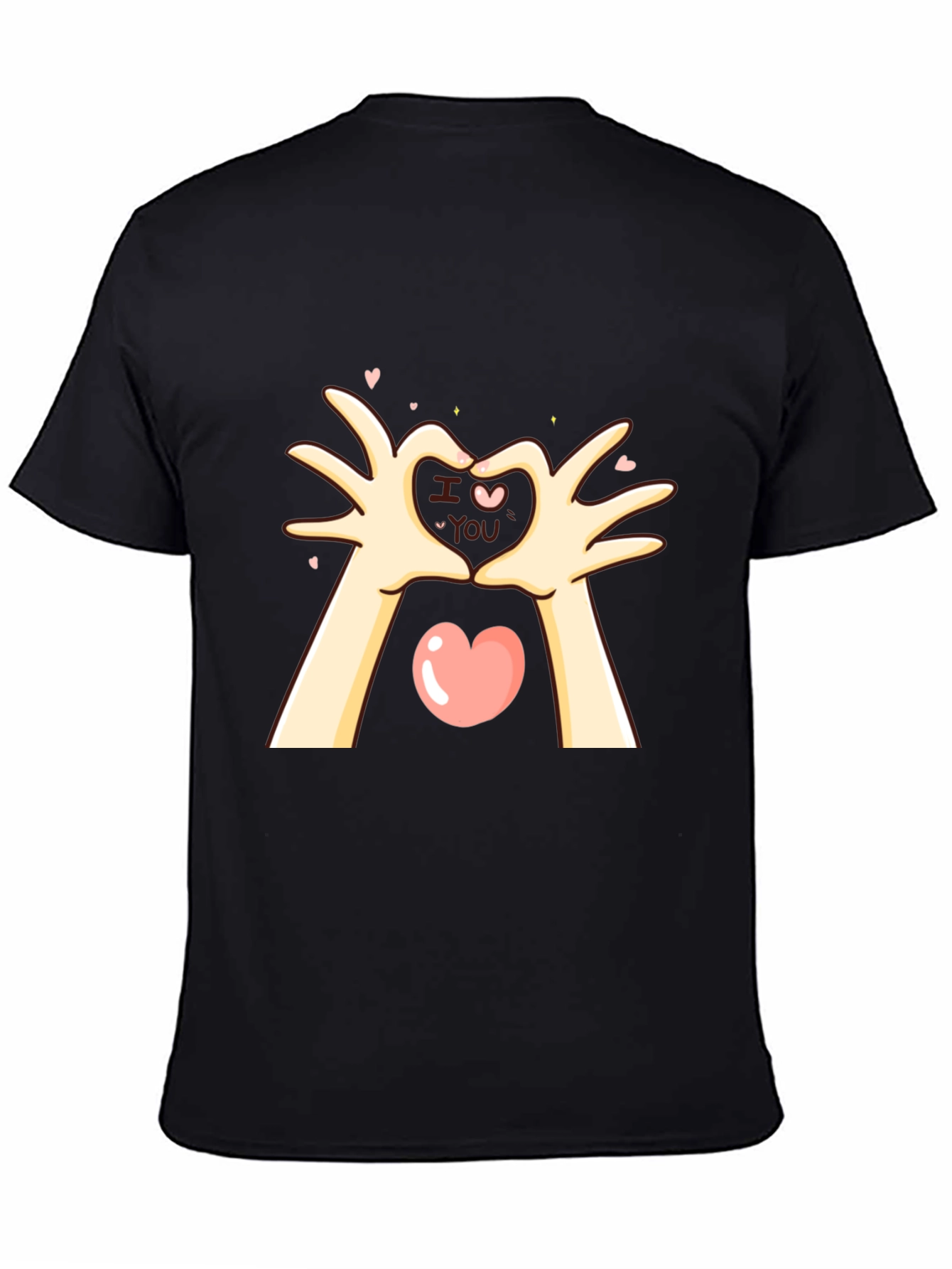 I Love You Heart Hands Graphic T-Shirt