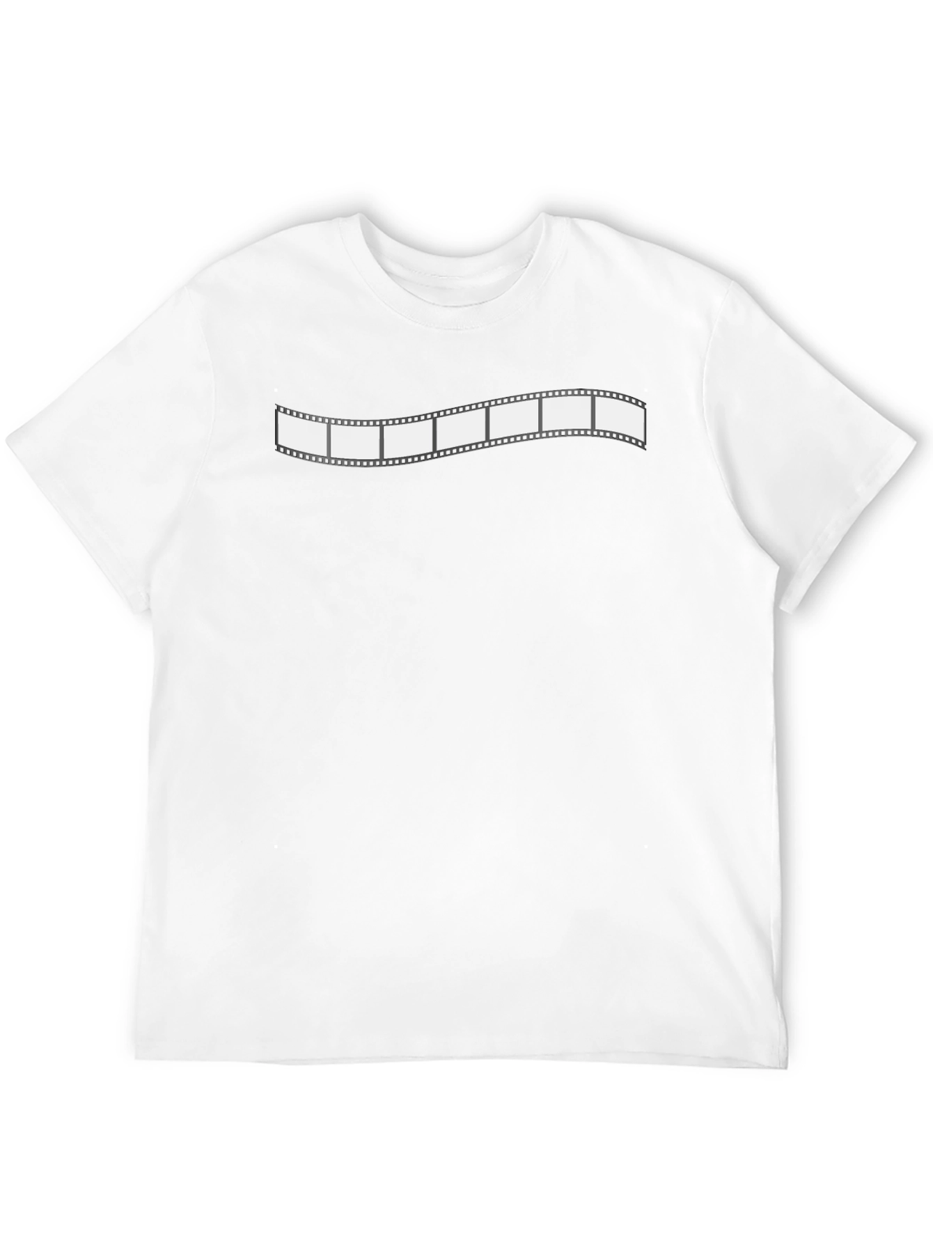 Retro Film Strip Graphic T-Shirt - Black