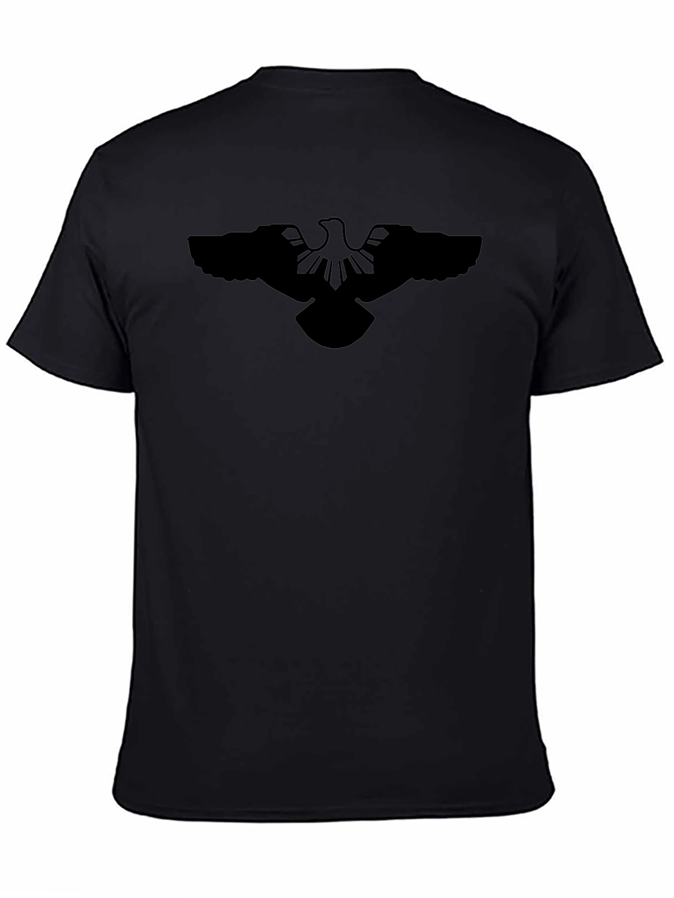 Black T-Shirt with Eagle Design