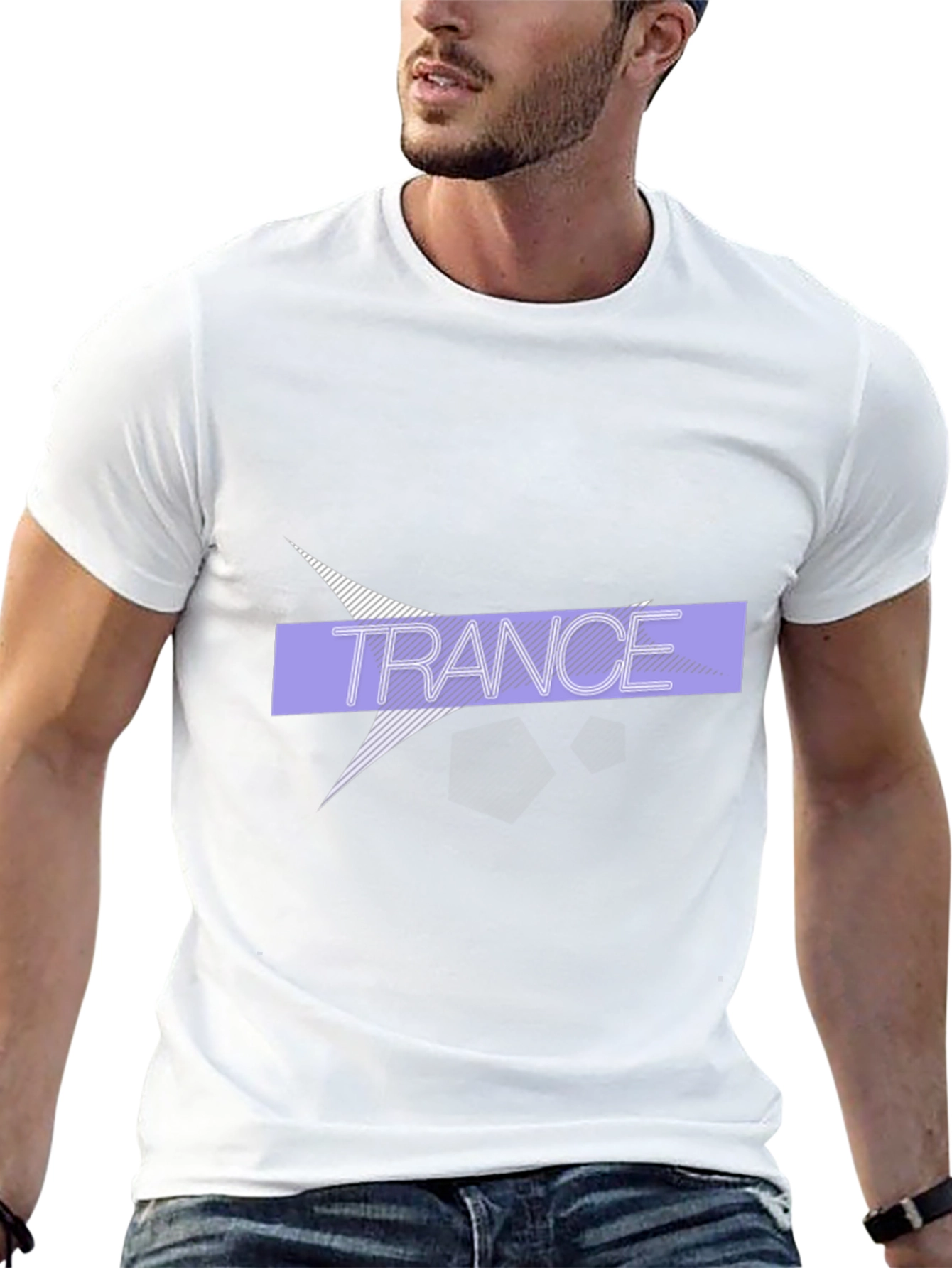 Trance Graphic Print Black T-Shirt
