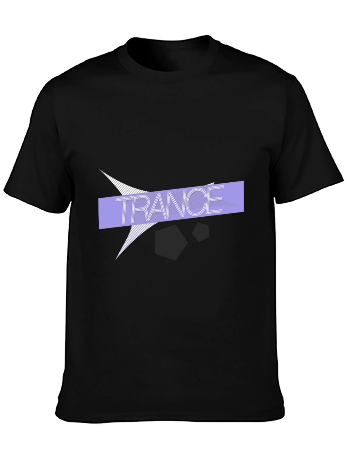 Trance Graphic Print Black T-Shirt