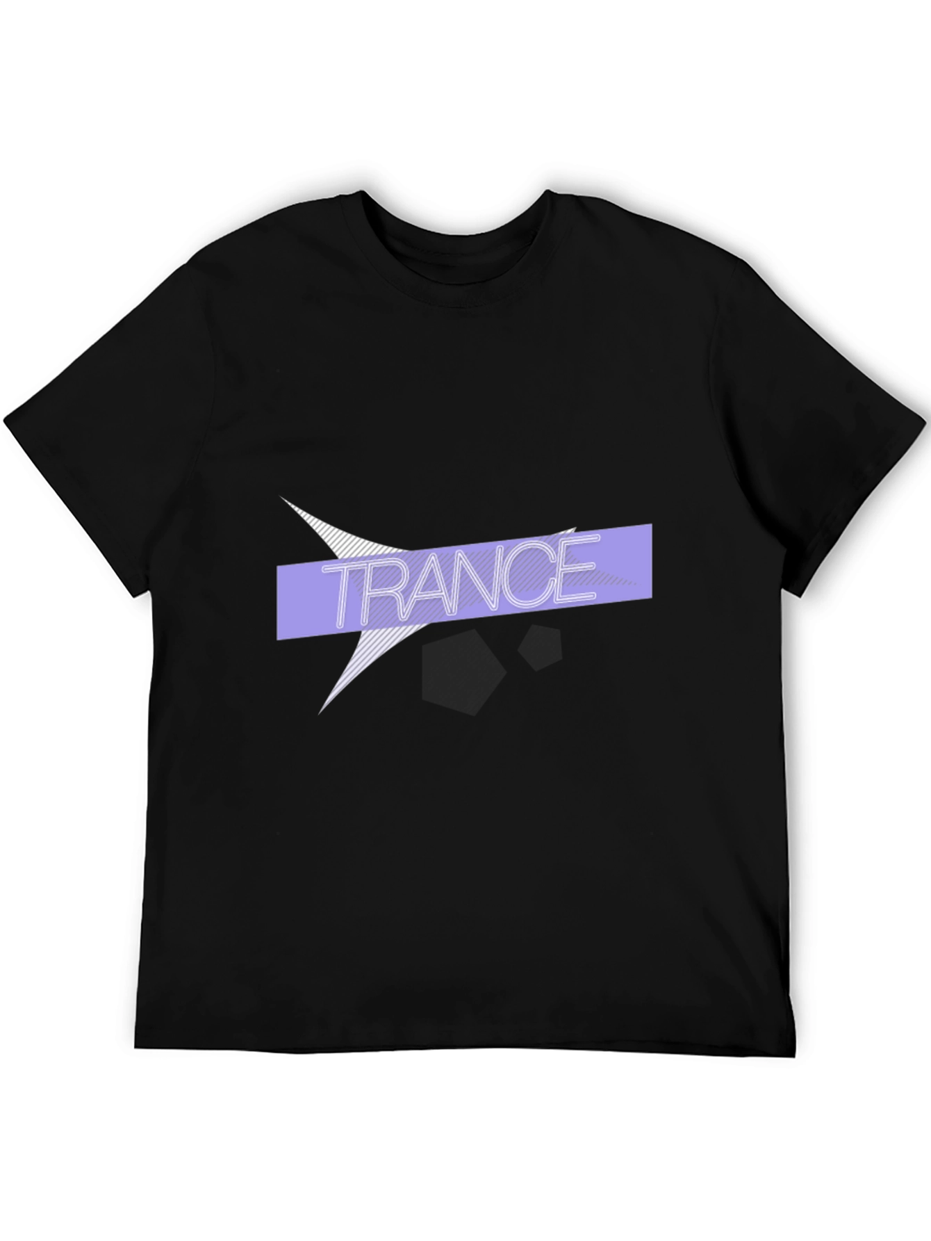 Trance Graphic Print Black T-Shirt