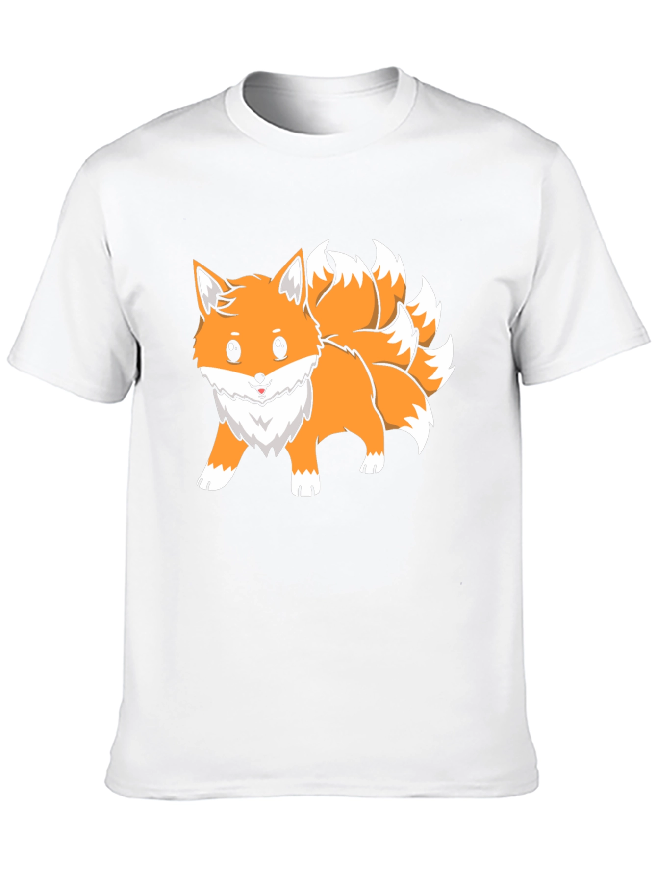 Nine-Tailed Fox Graphic Tee - Anime Style
