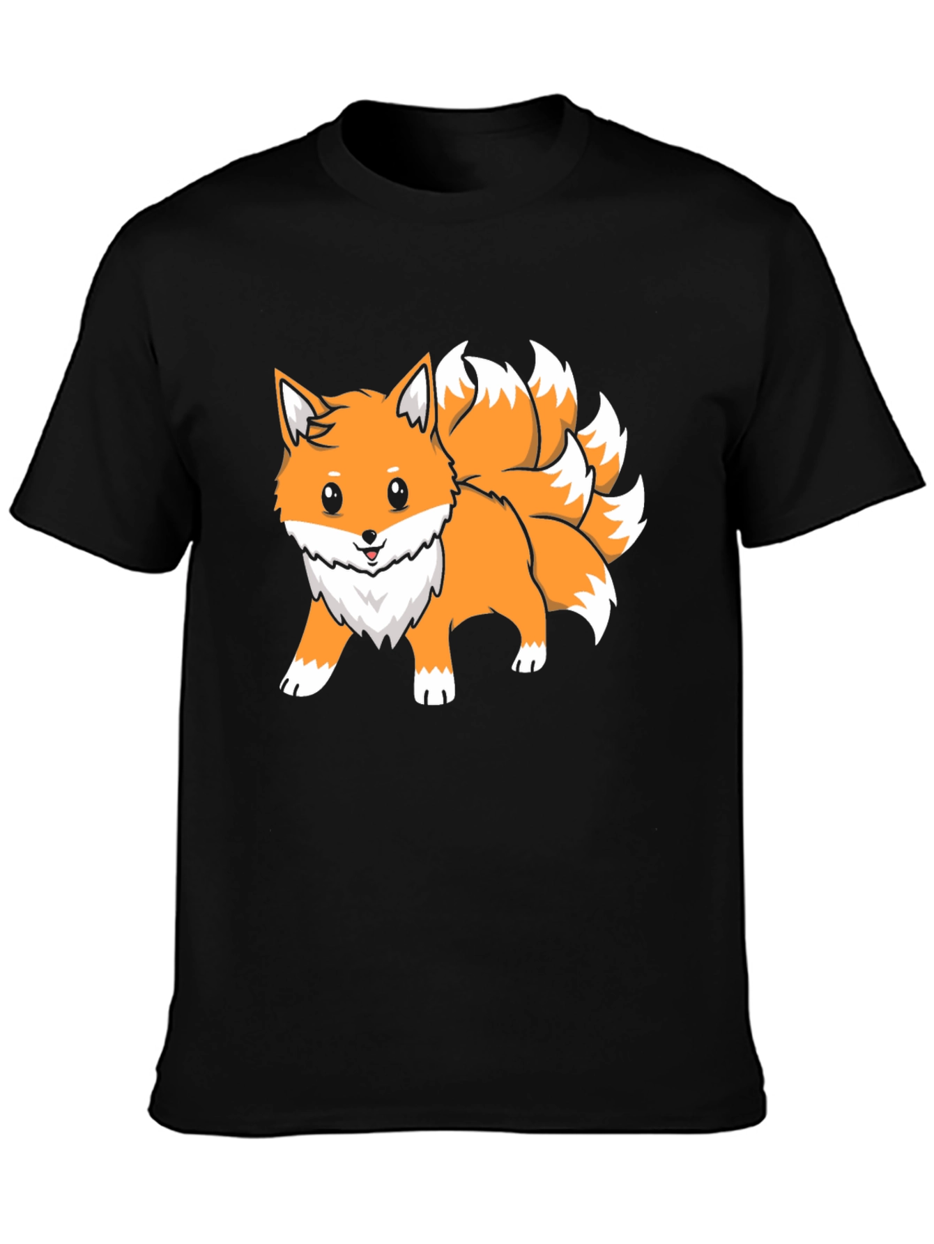 Nine-Tailed Fox Graphic Tee - Anime Style