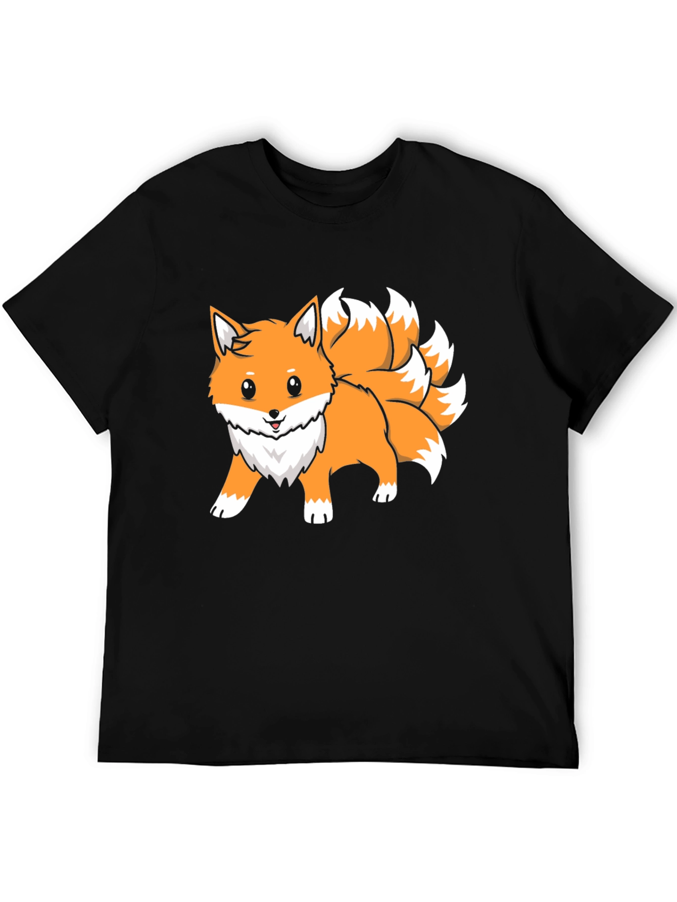 Nine-Tailed Fox Graphic Tee - Anime Style