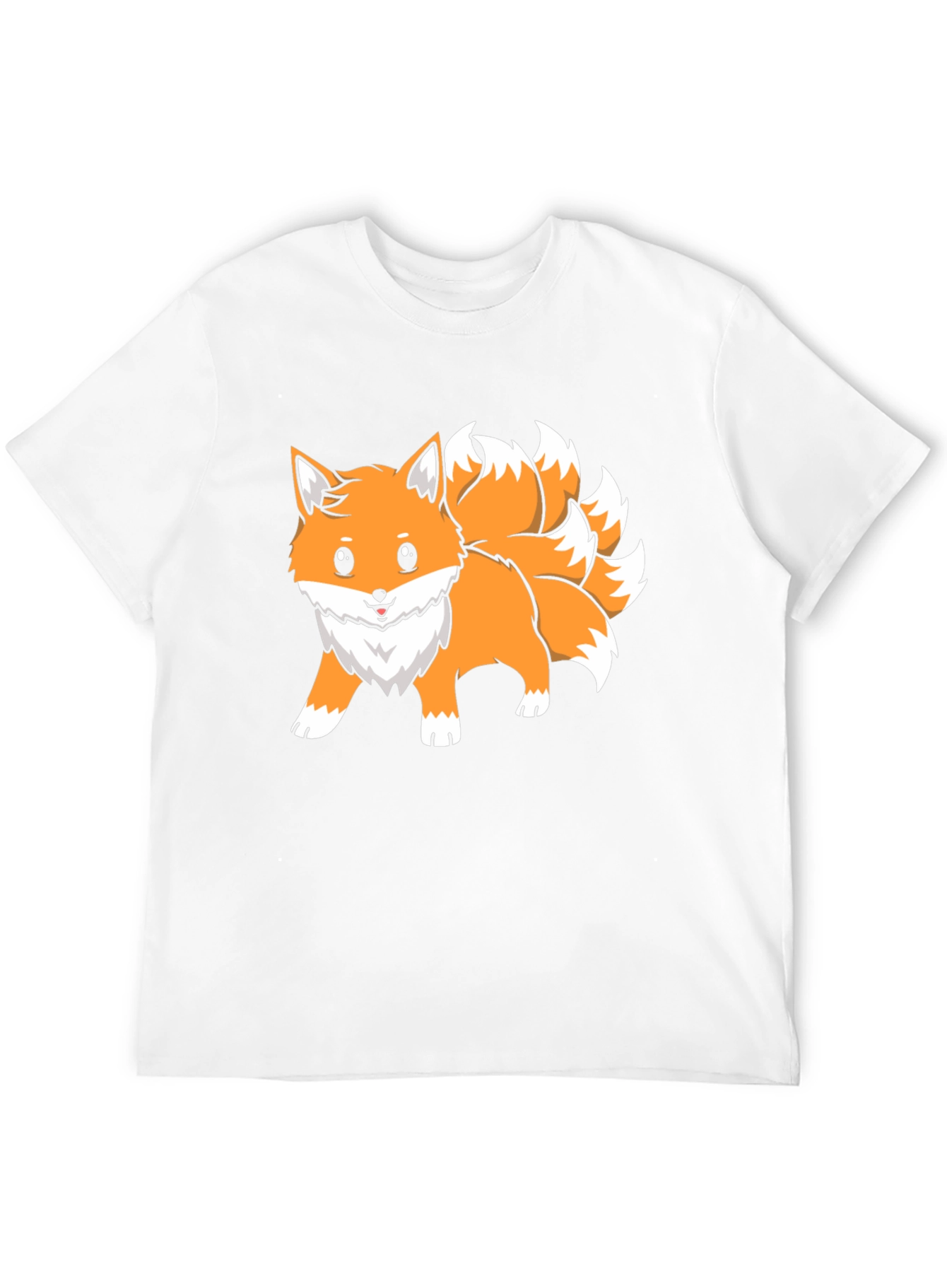 Nine-Tailed Fox Graphic Tee - Anime Style