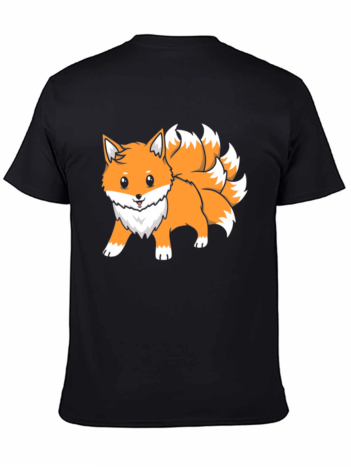Nine-Tailed Fox Graphic Tee - Anime Style