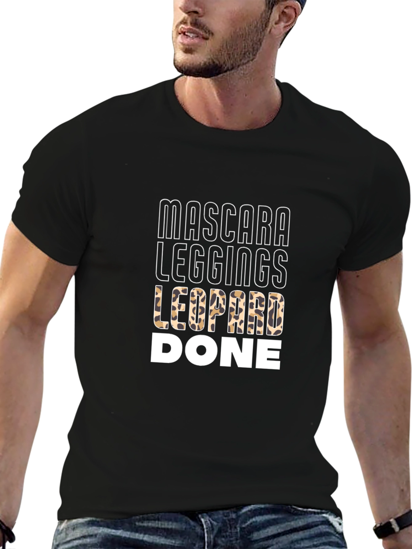 Mascara Leggings Leopard Done T-Shirt