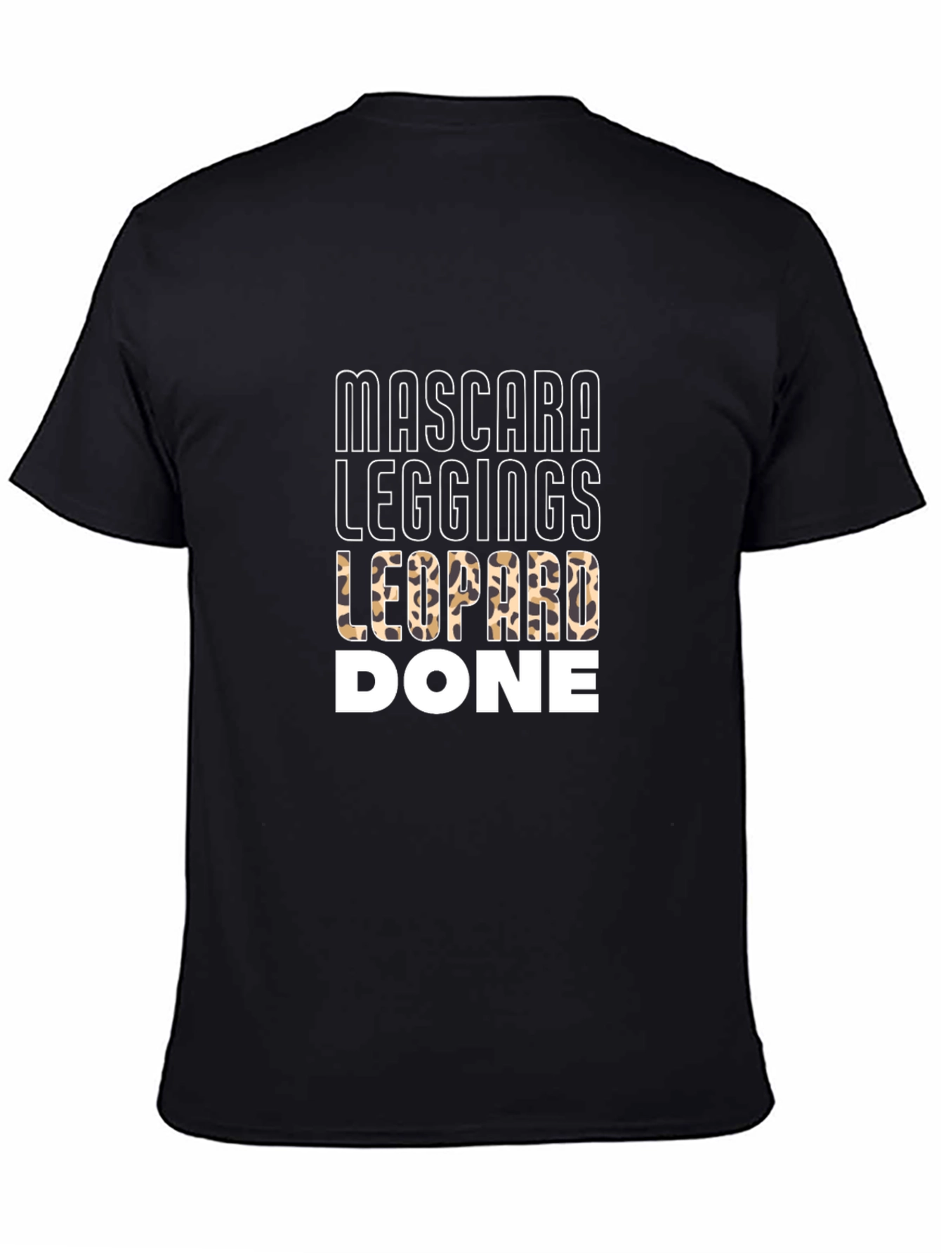 Mascara Leggings Leopard Done T-Shirt