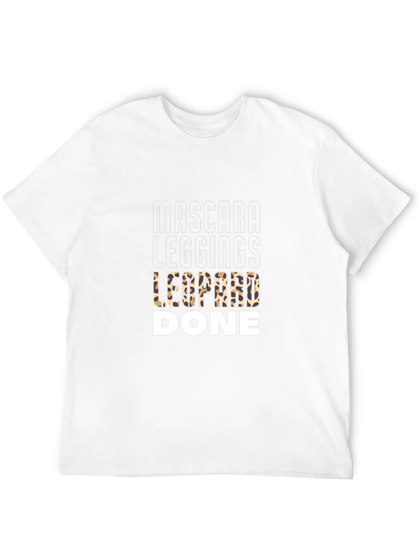 Mascara Leggings Leopard Done T-Shirt