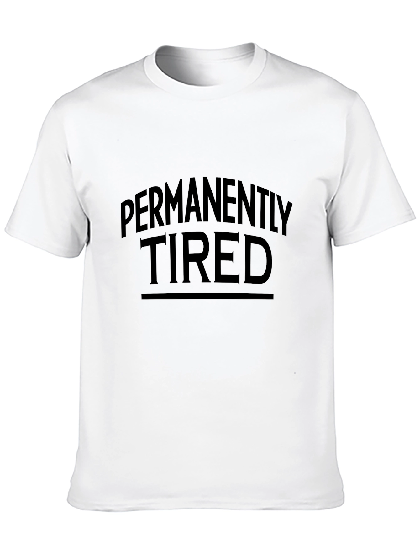 Permanently Tired Graphic Tee - Black