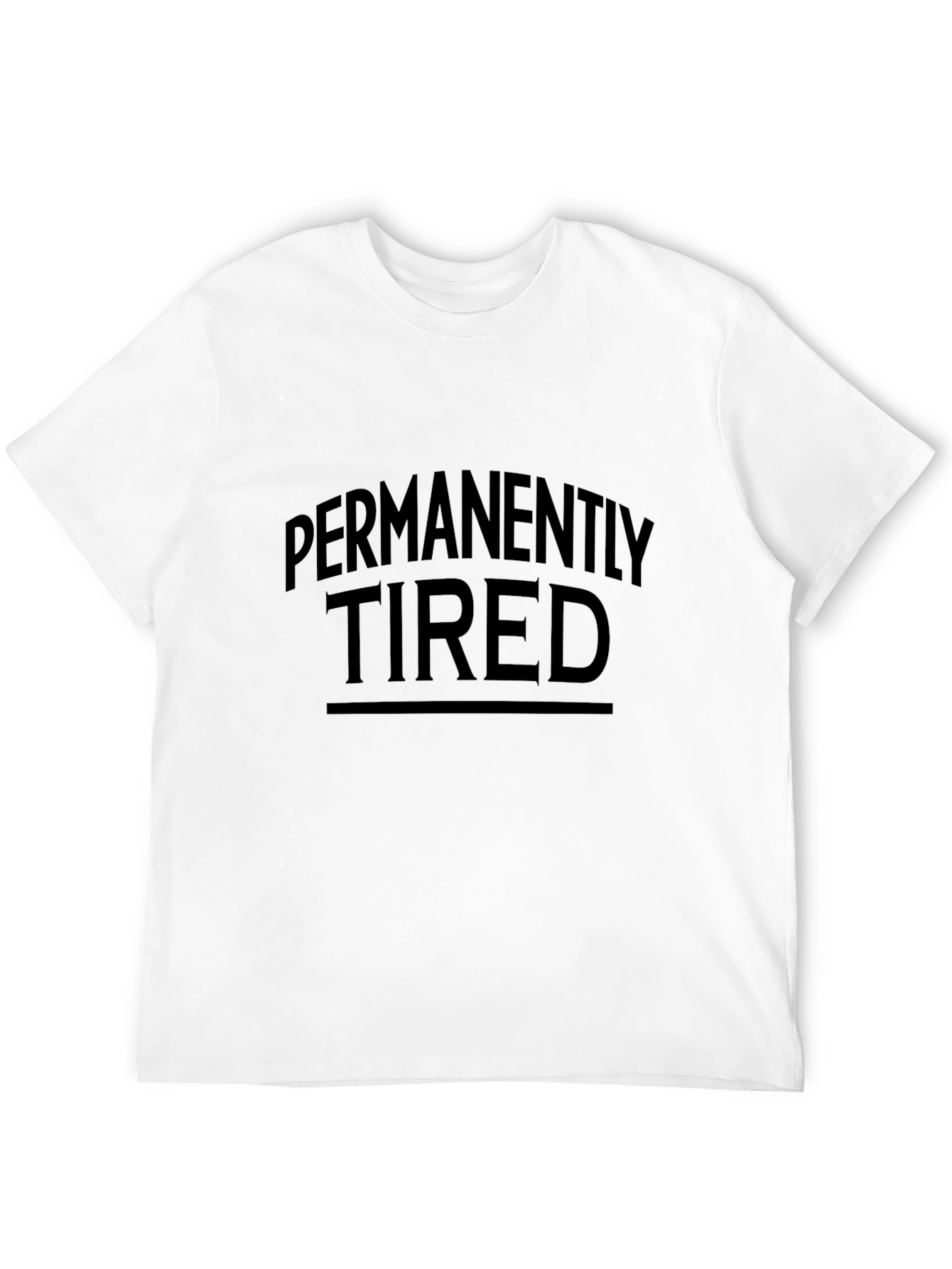 Permanently Tired Graphic Tee - Black