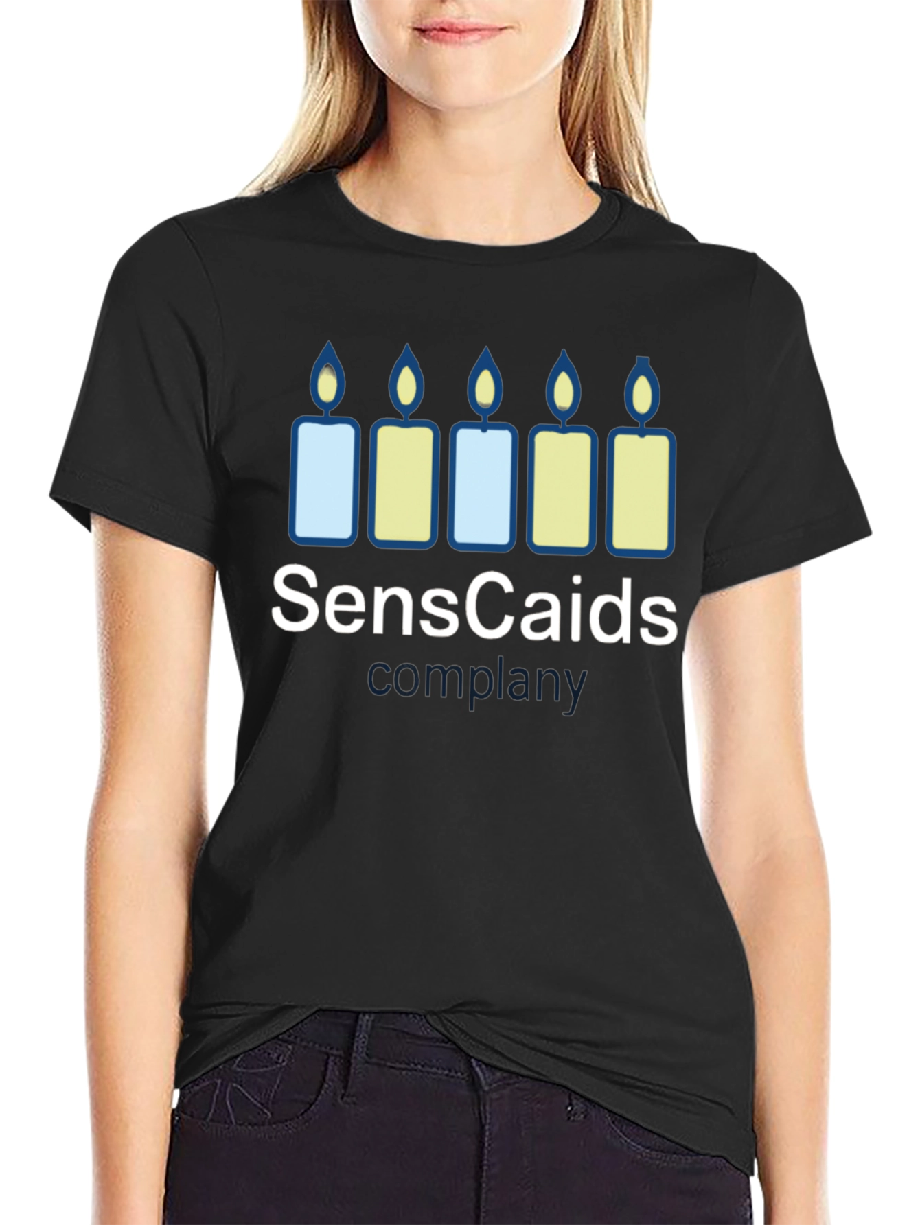 Senscaids Candle T-Shirt - Soft Cotton Blend