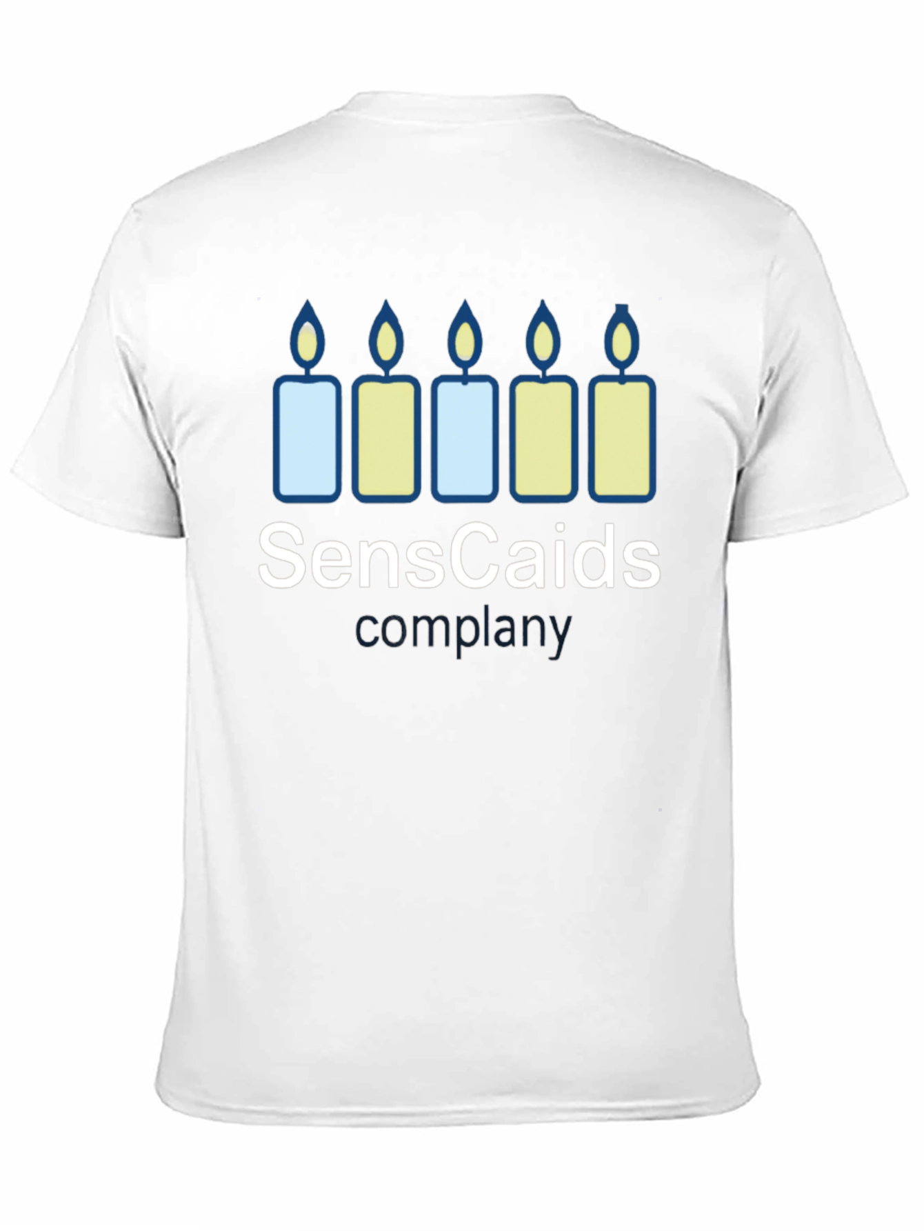 Senscaids Candle T-Shirt - Soft Cotton Blend
