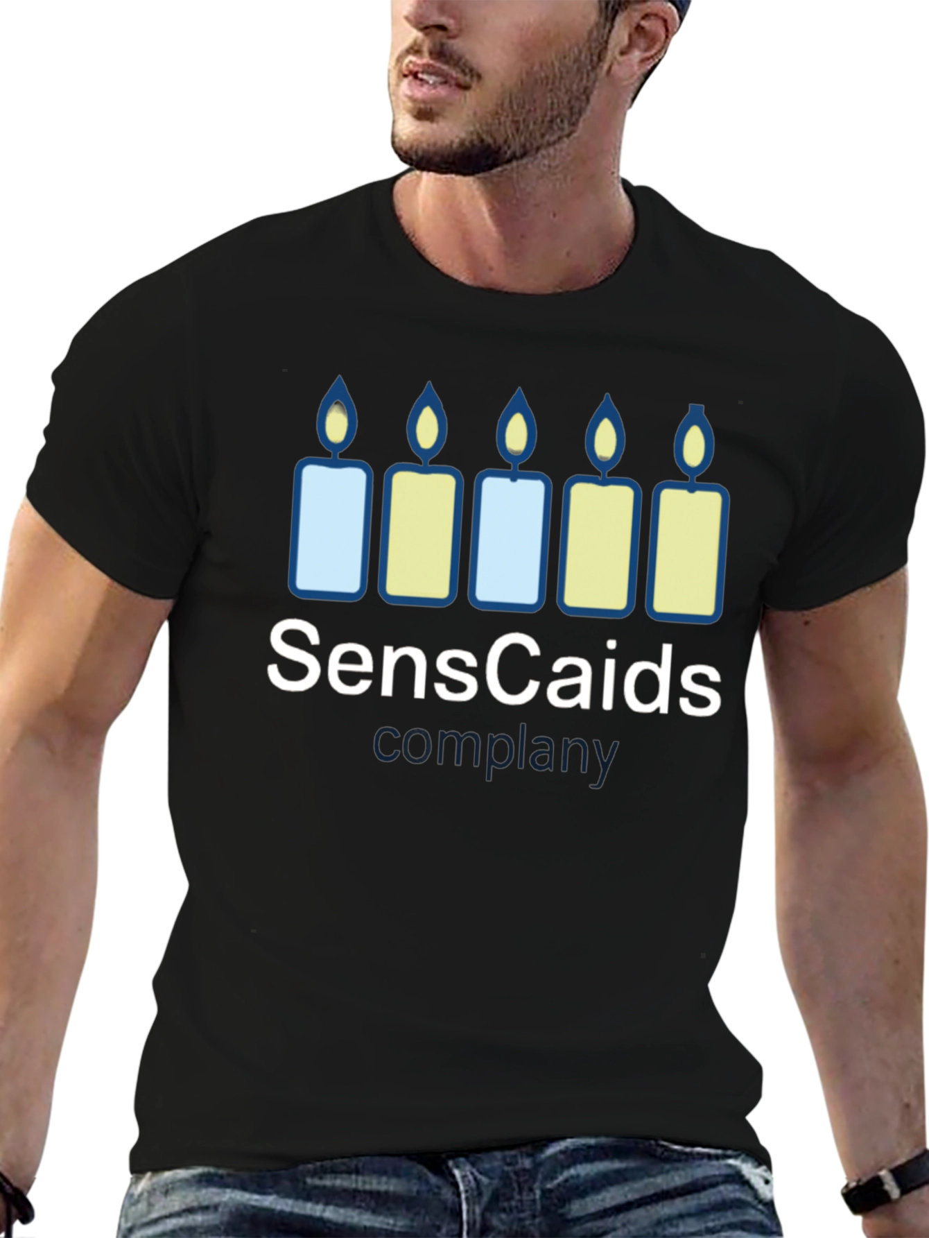 Senscaids Candle T-Shirt - Soft Cotton Blend