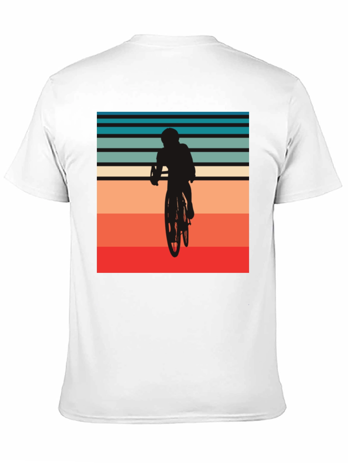 Retro Biker Silhouette Graphic T-Shirt