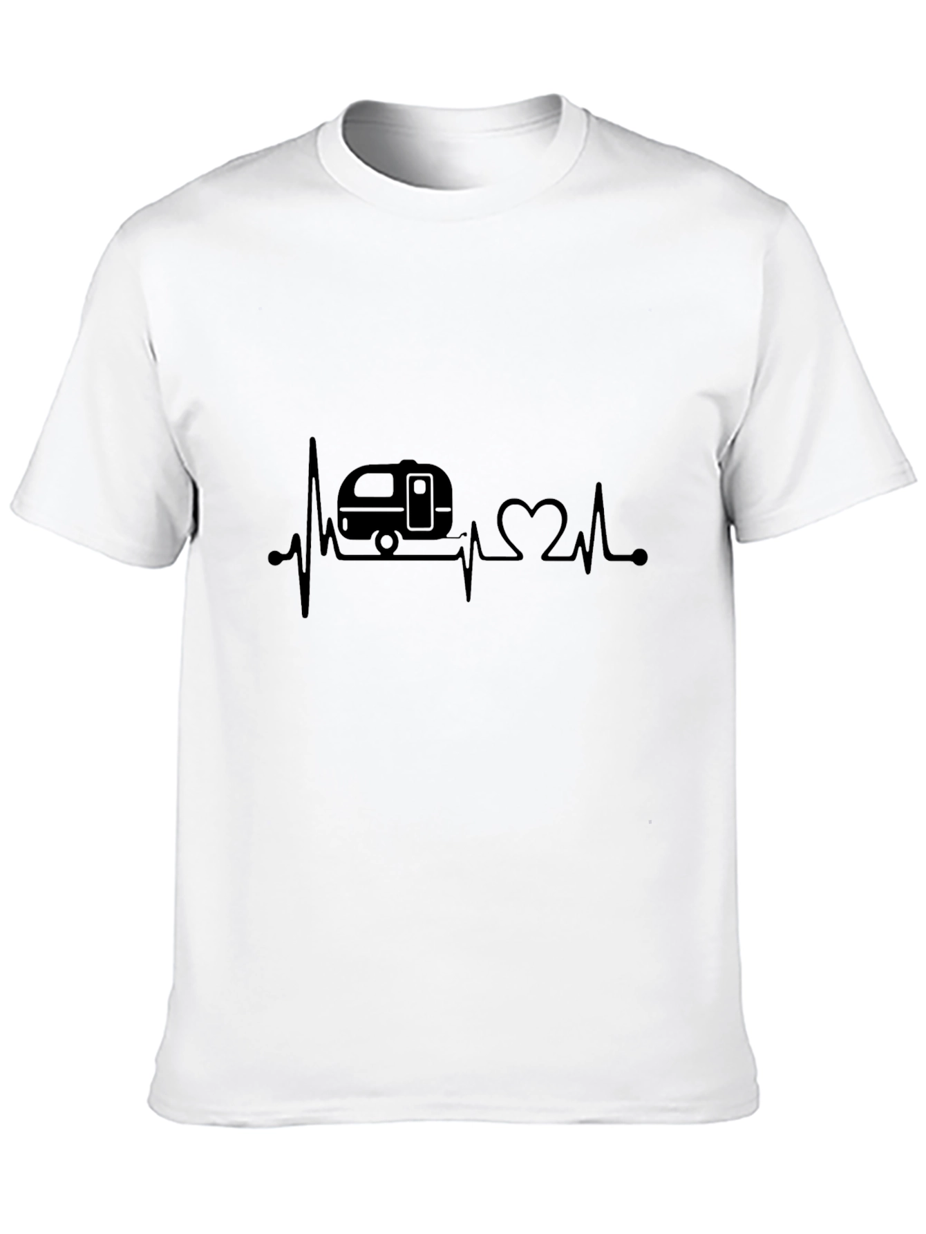 Camper Heartbeat T-Shirt - Camping Lover Tee