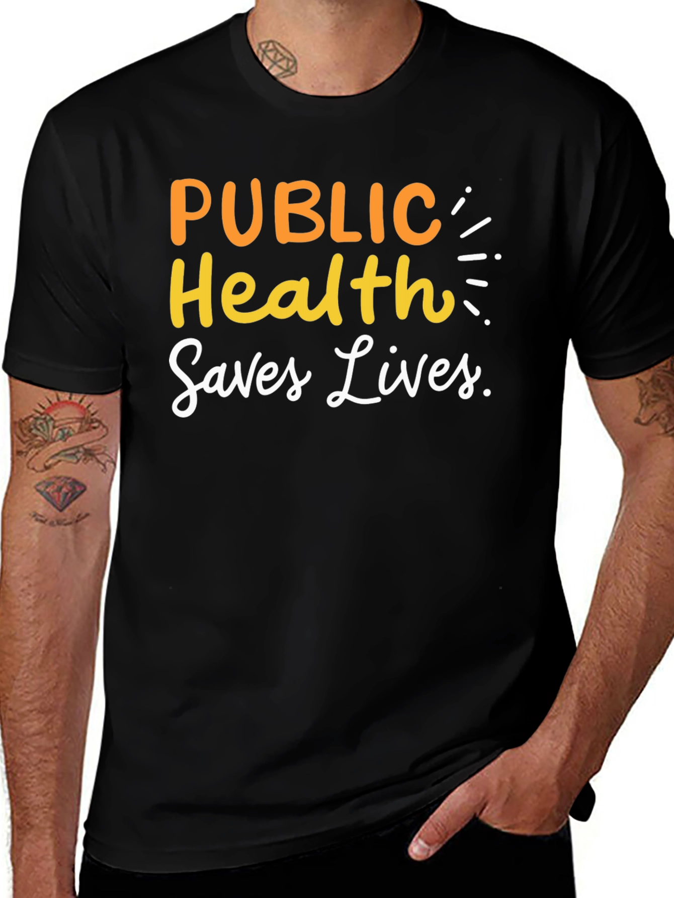 Public Health Saves Lives Graphic Tee
