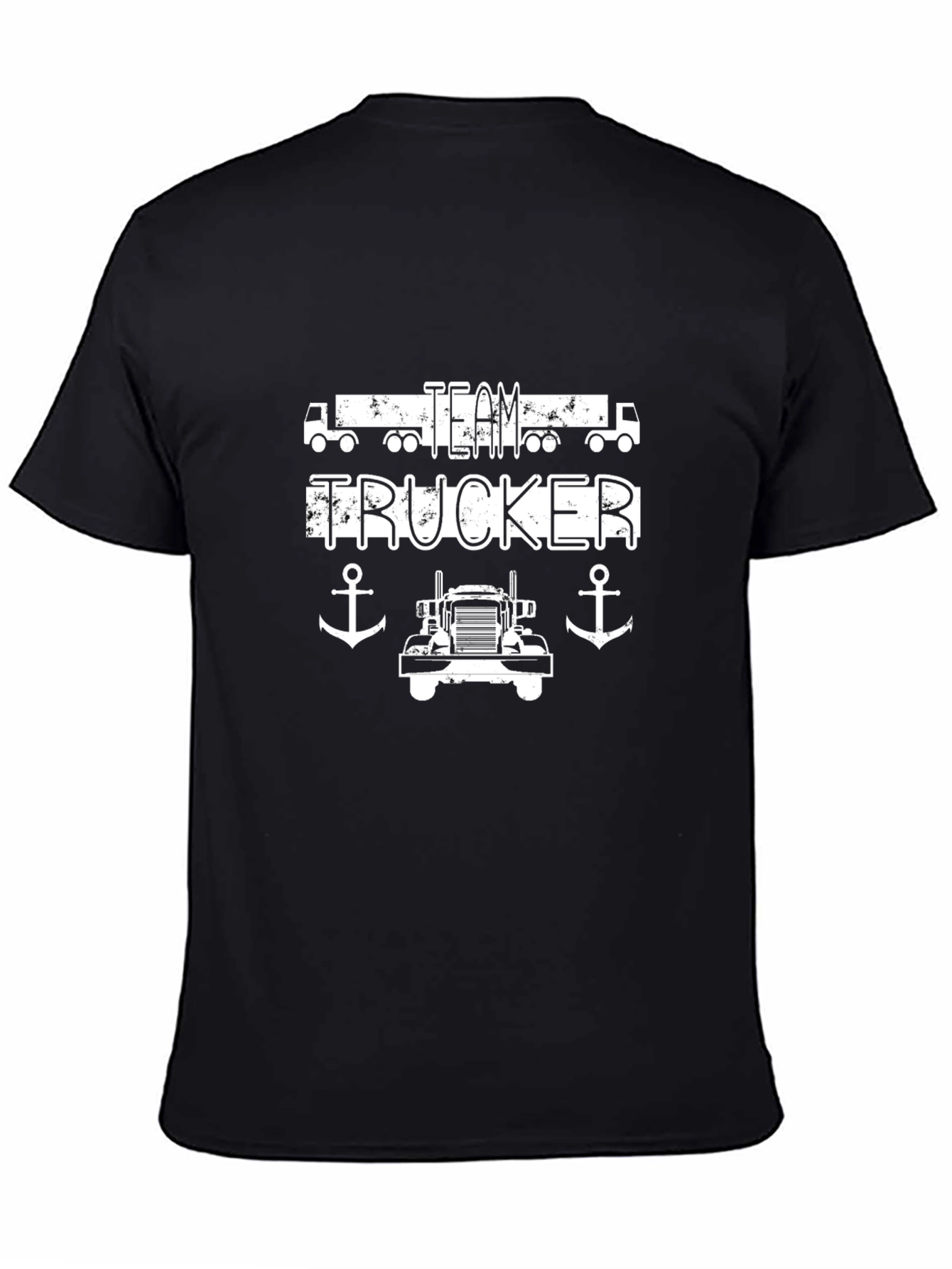 Team Trucker Black Graphic T-Shirt