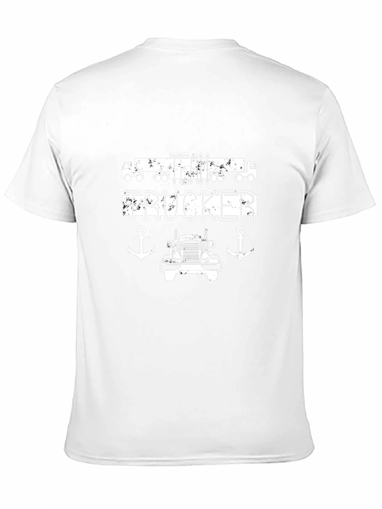 Team Trucker Black Graphic T-Shirt
