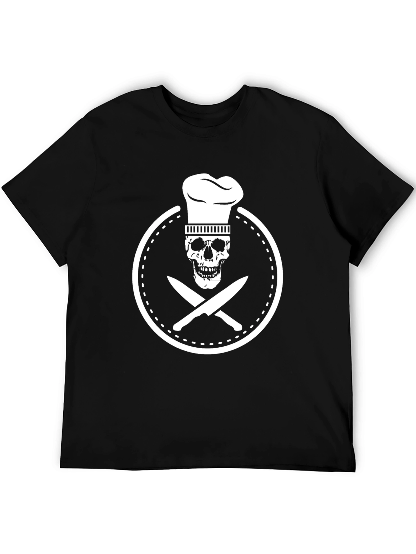 Chef Skull & Knives Graphic T-Shirt