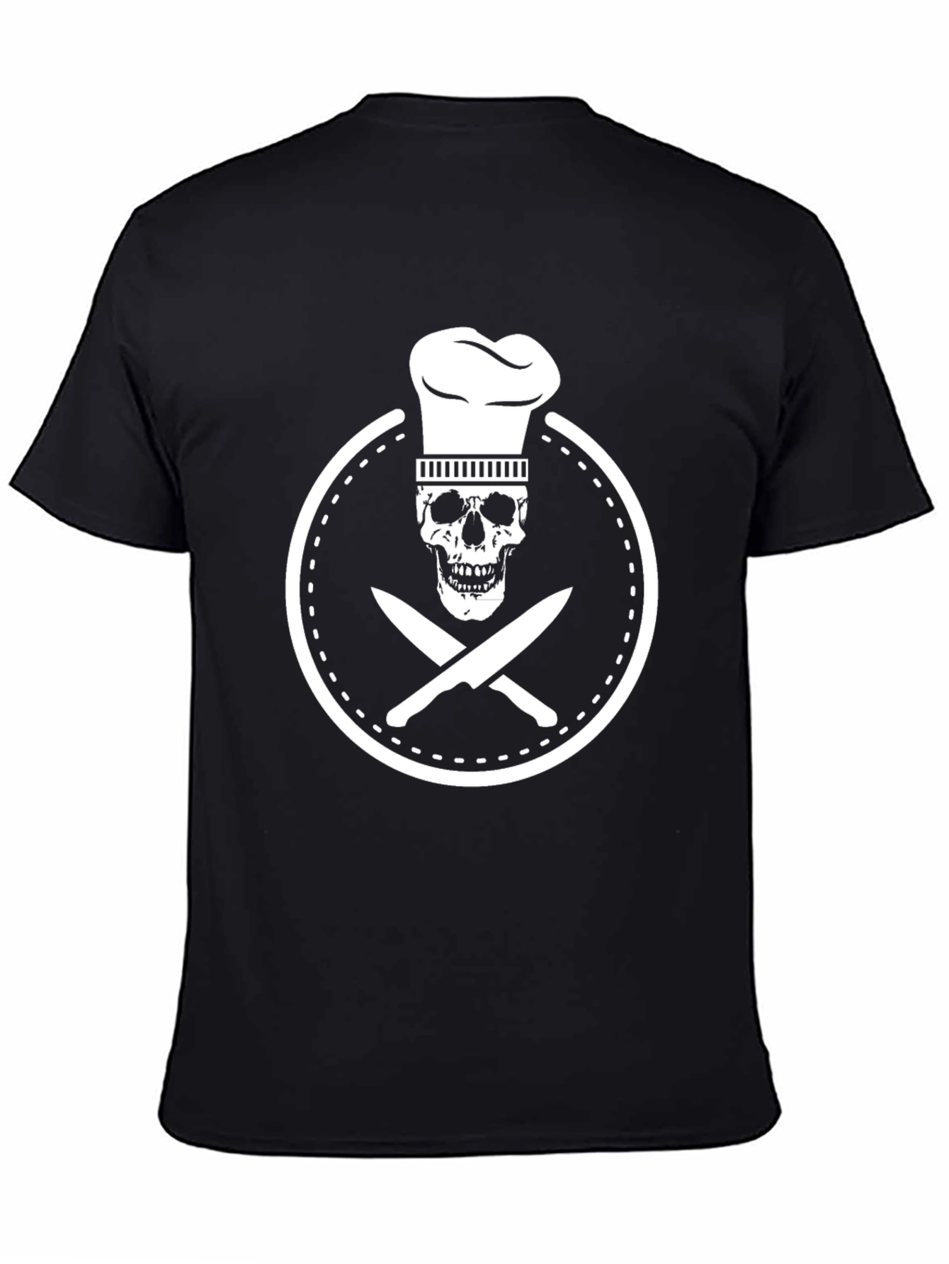Chef Skull & Knives Graphic T-Shirt