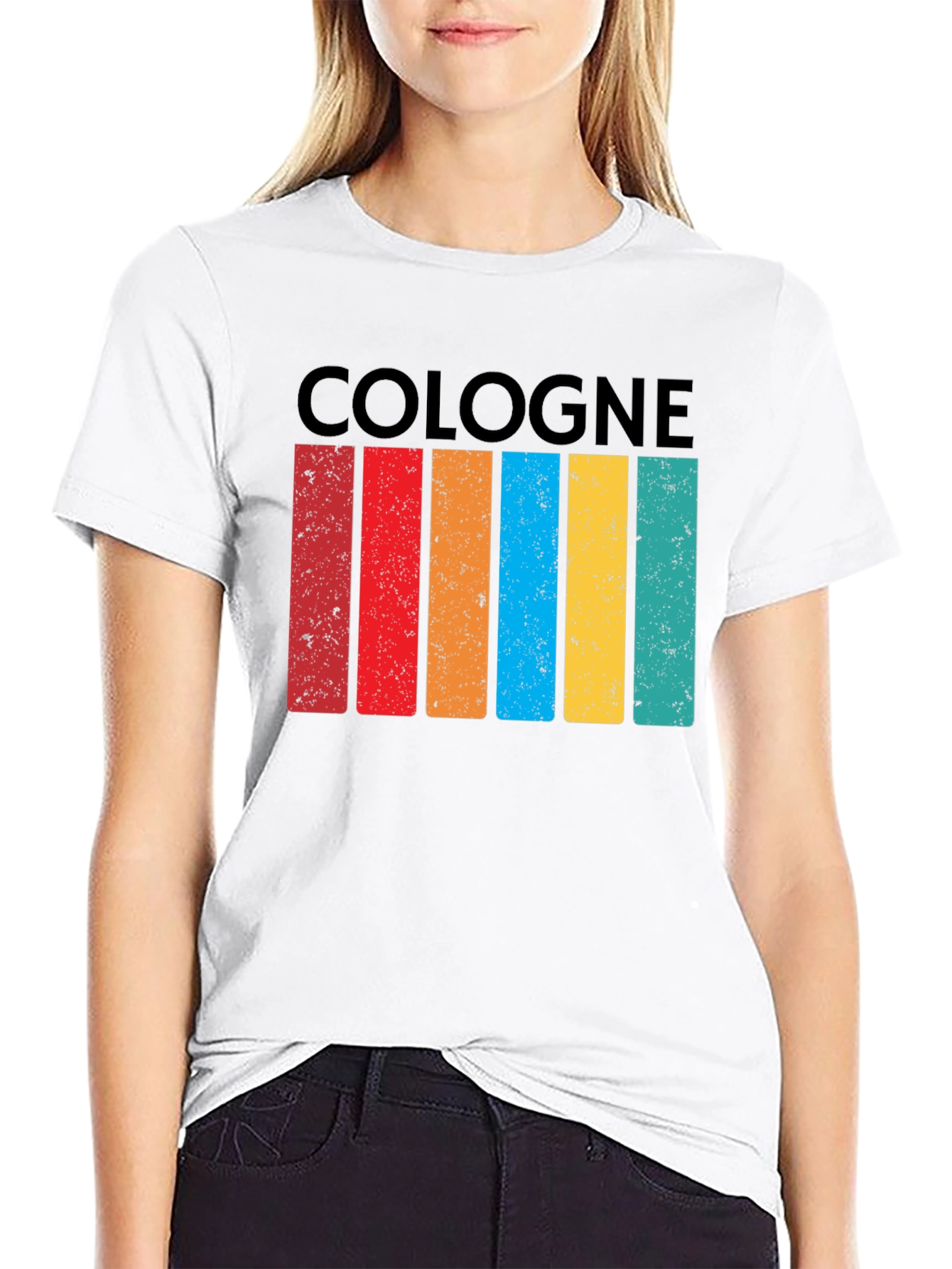 Cologne Retro Striped T-Shirt