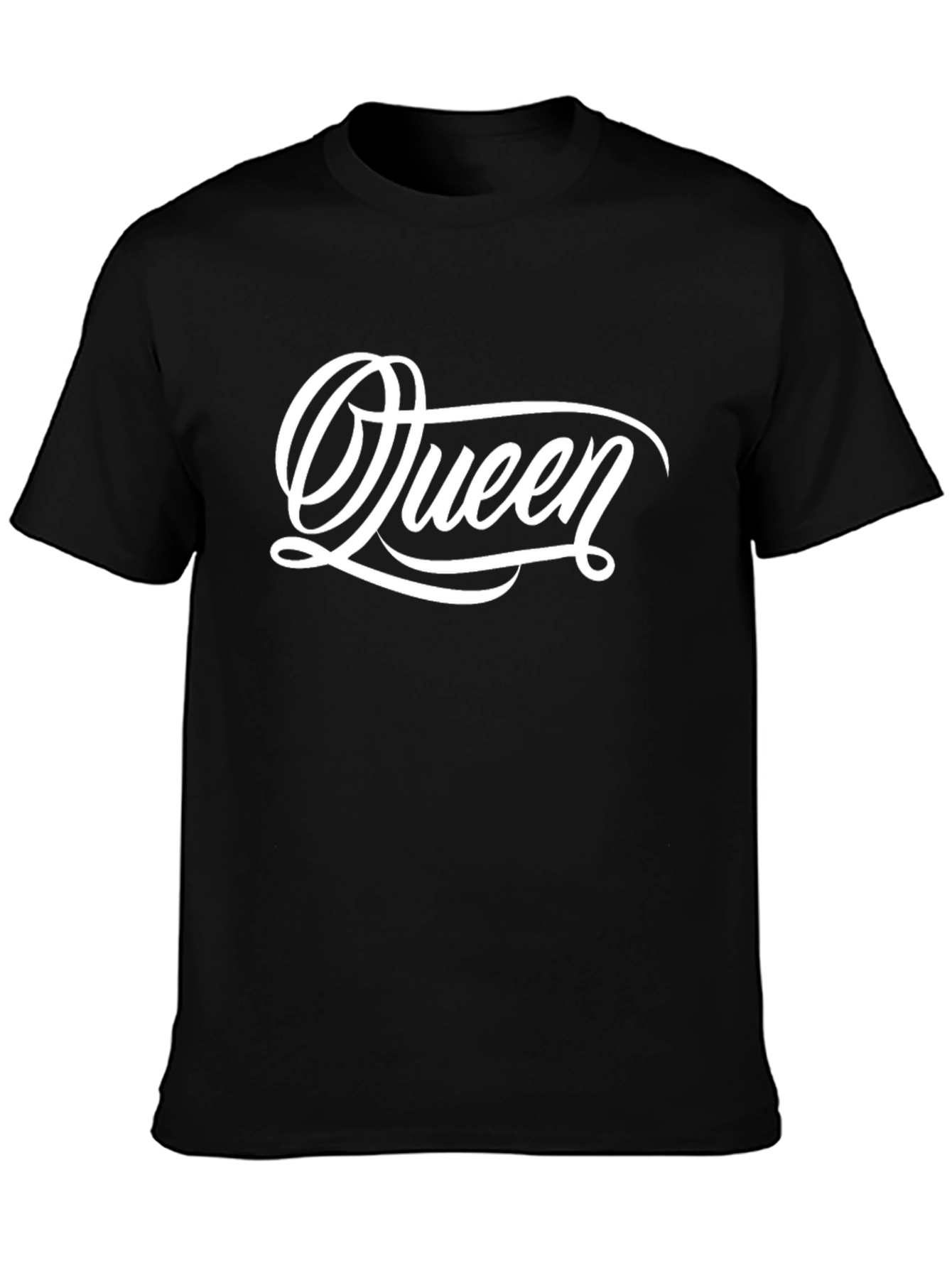 Queen Graphic Print Black T-Shirt