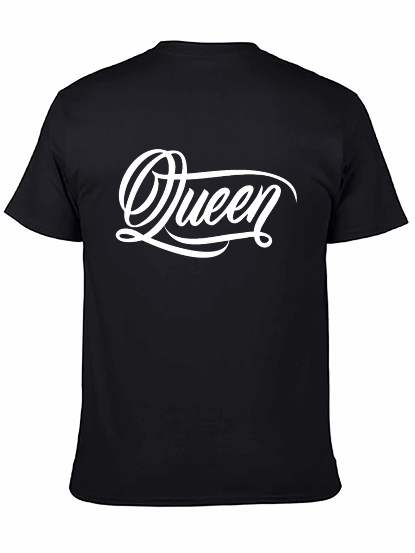 Queen Graphic Print Black T-Shirt