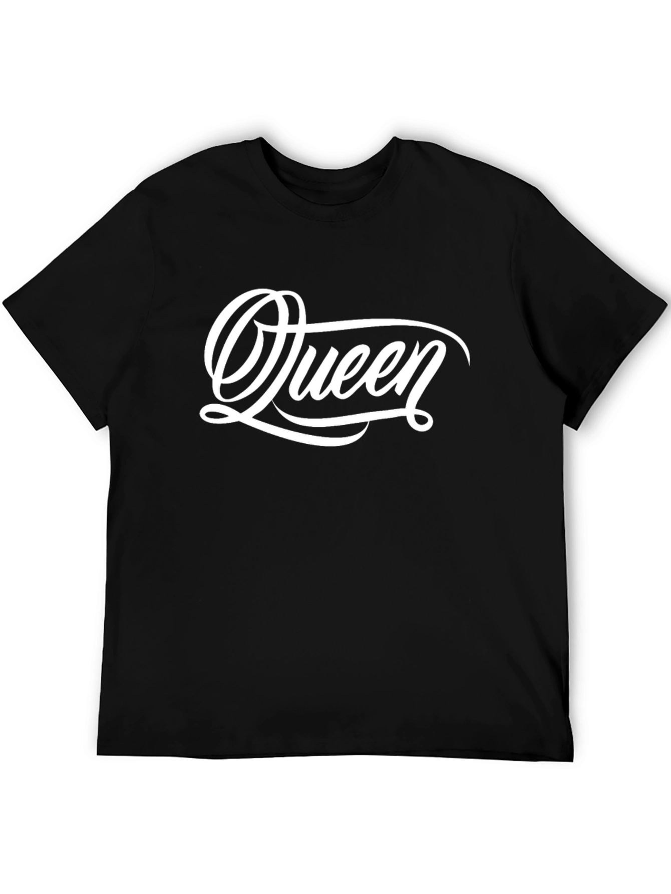 Queen Graphic Print Black T-Shirt