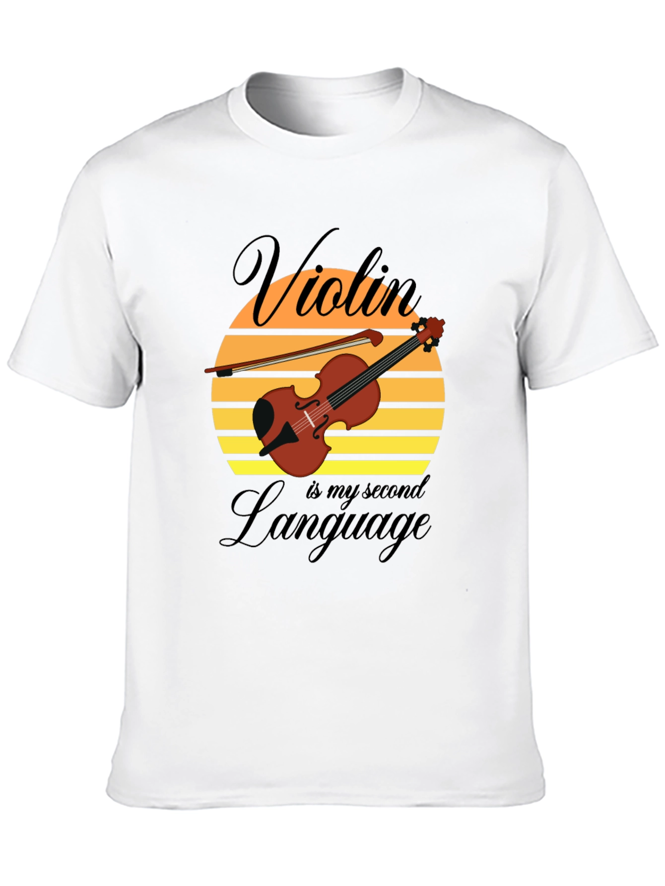 Violin is My Second Language Graphic Tee