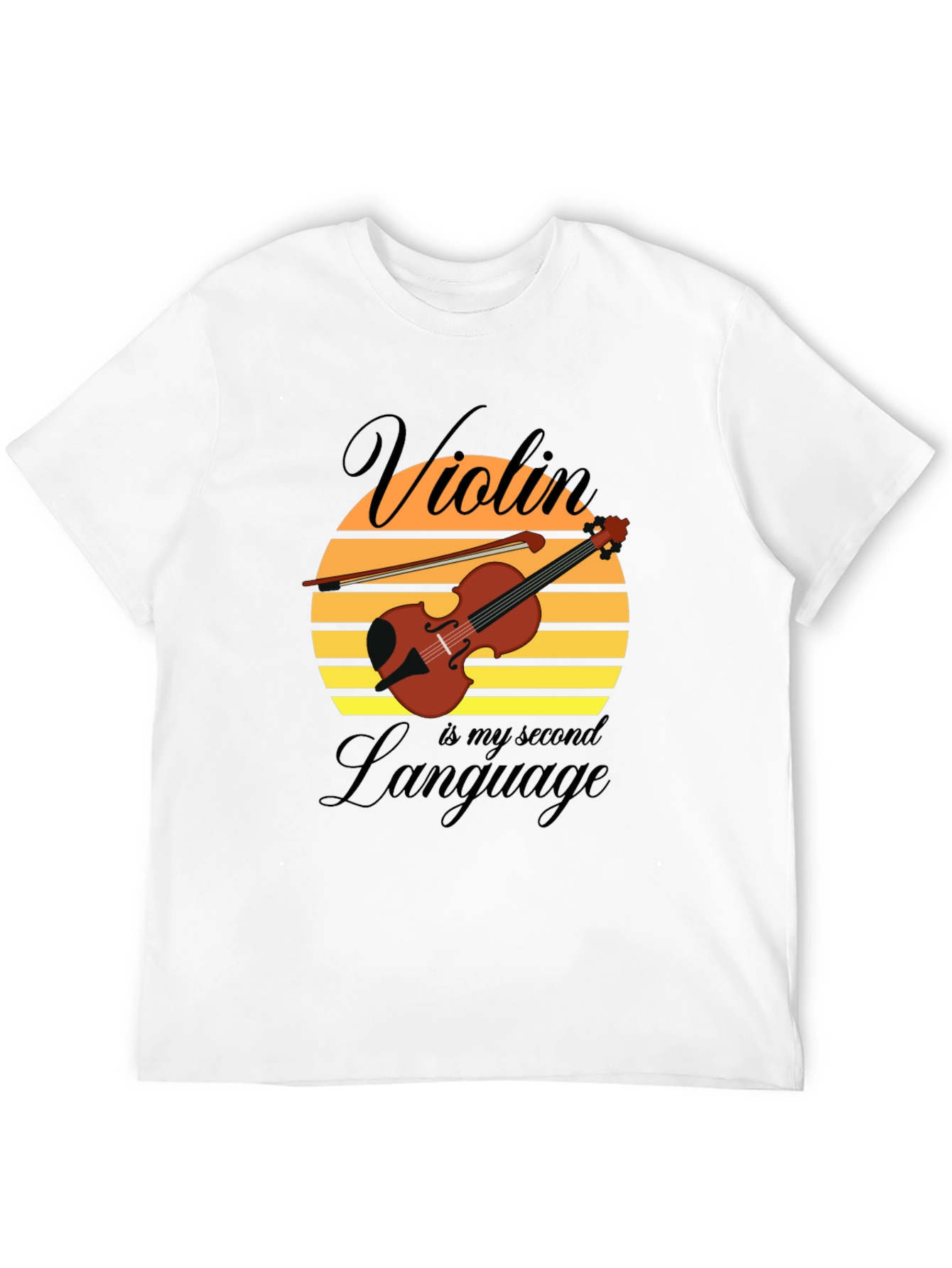 Violin is My Second Language Graphic Tee
