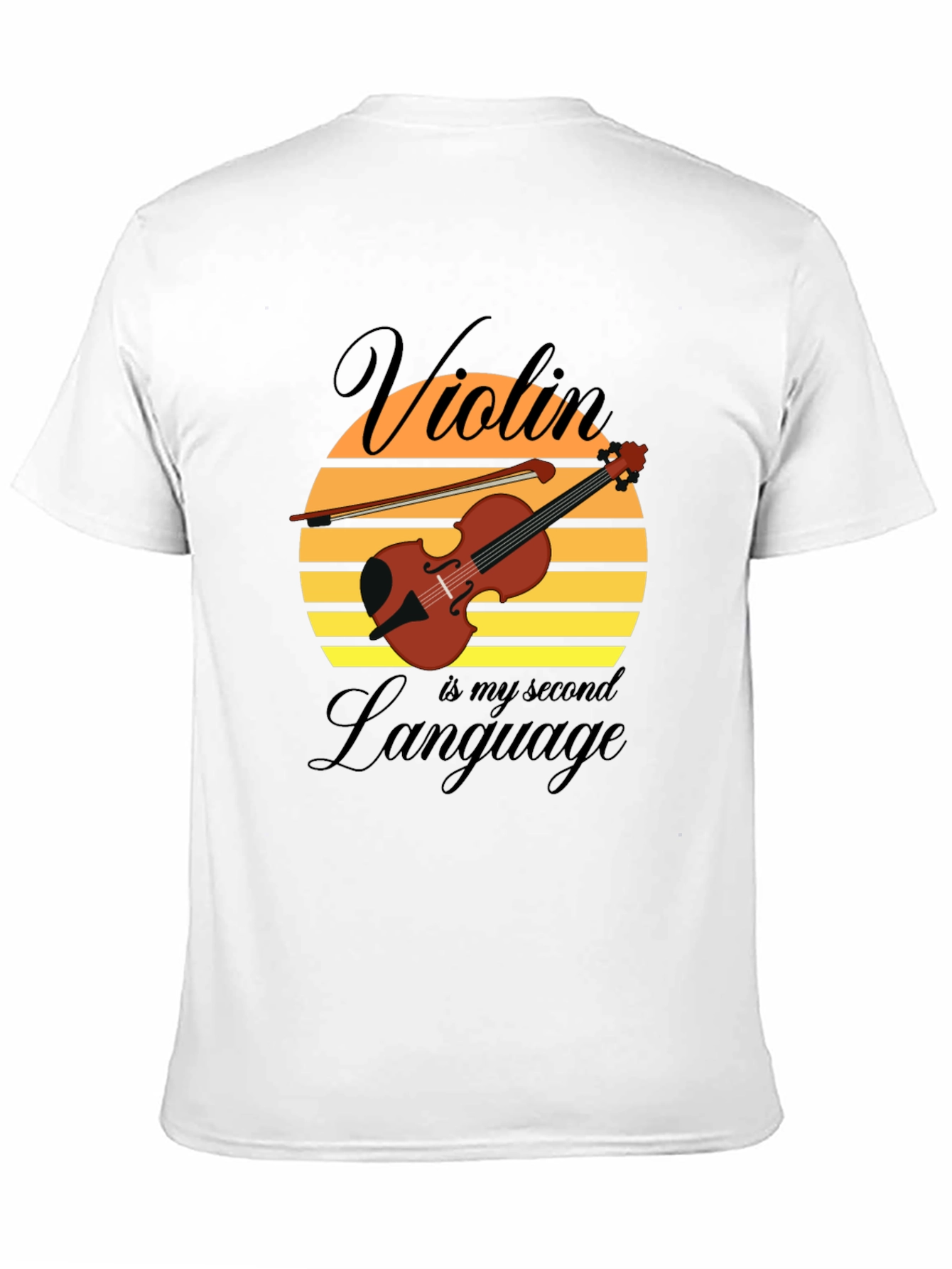 Violin is My Second Language Graphic Tee