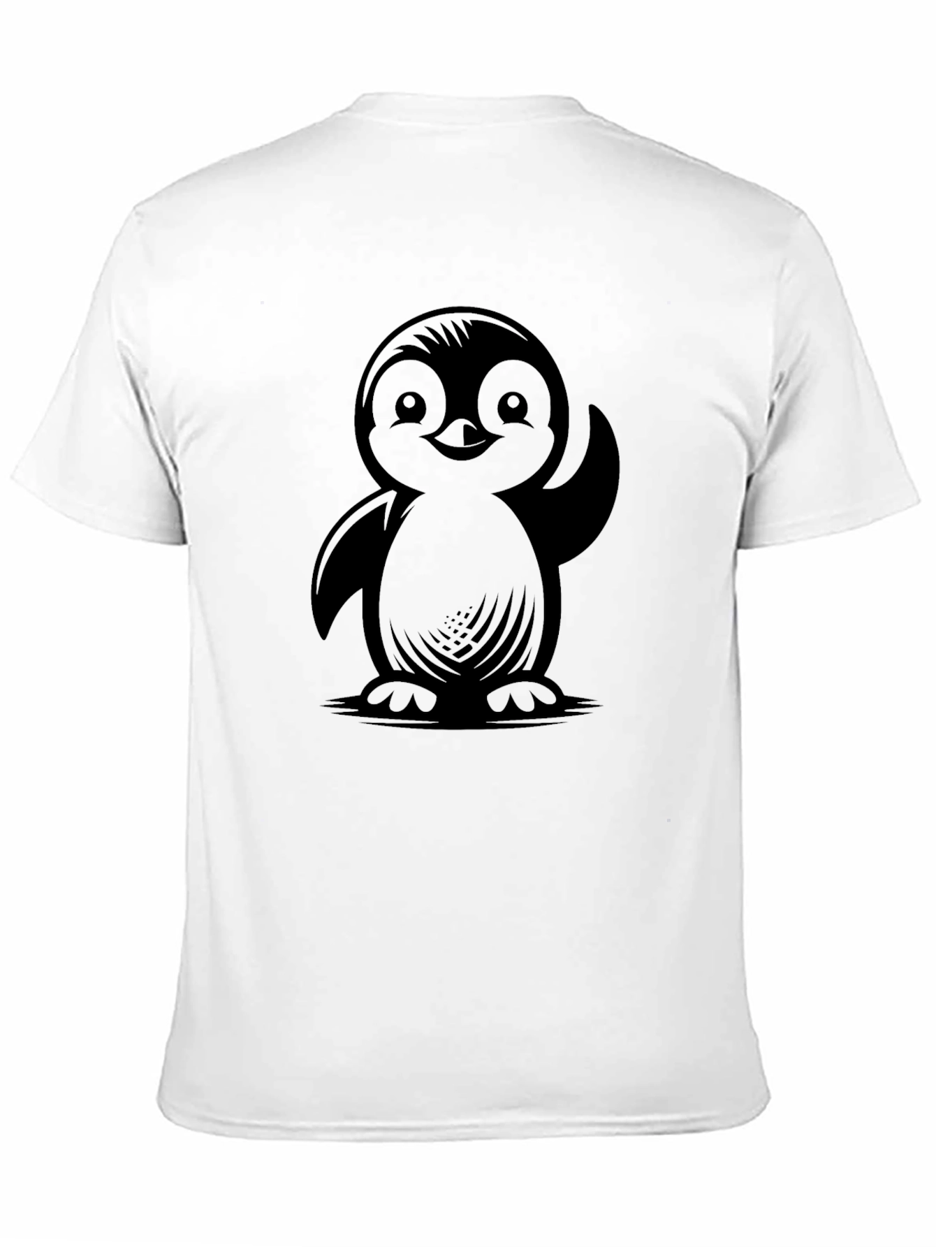 Cute Penguin Graphic Print T-Shirt