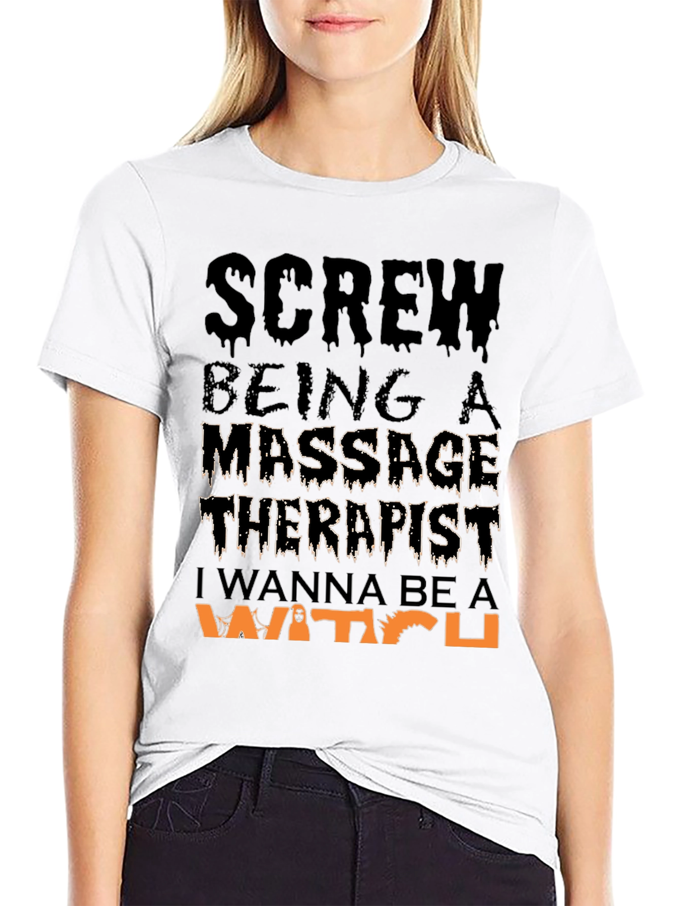 Massage Therapist Witch Halloween T-Shirt