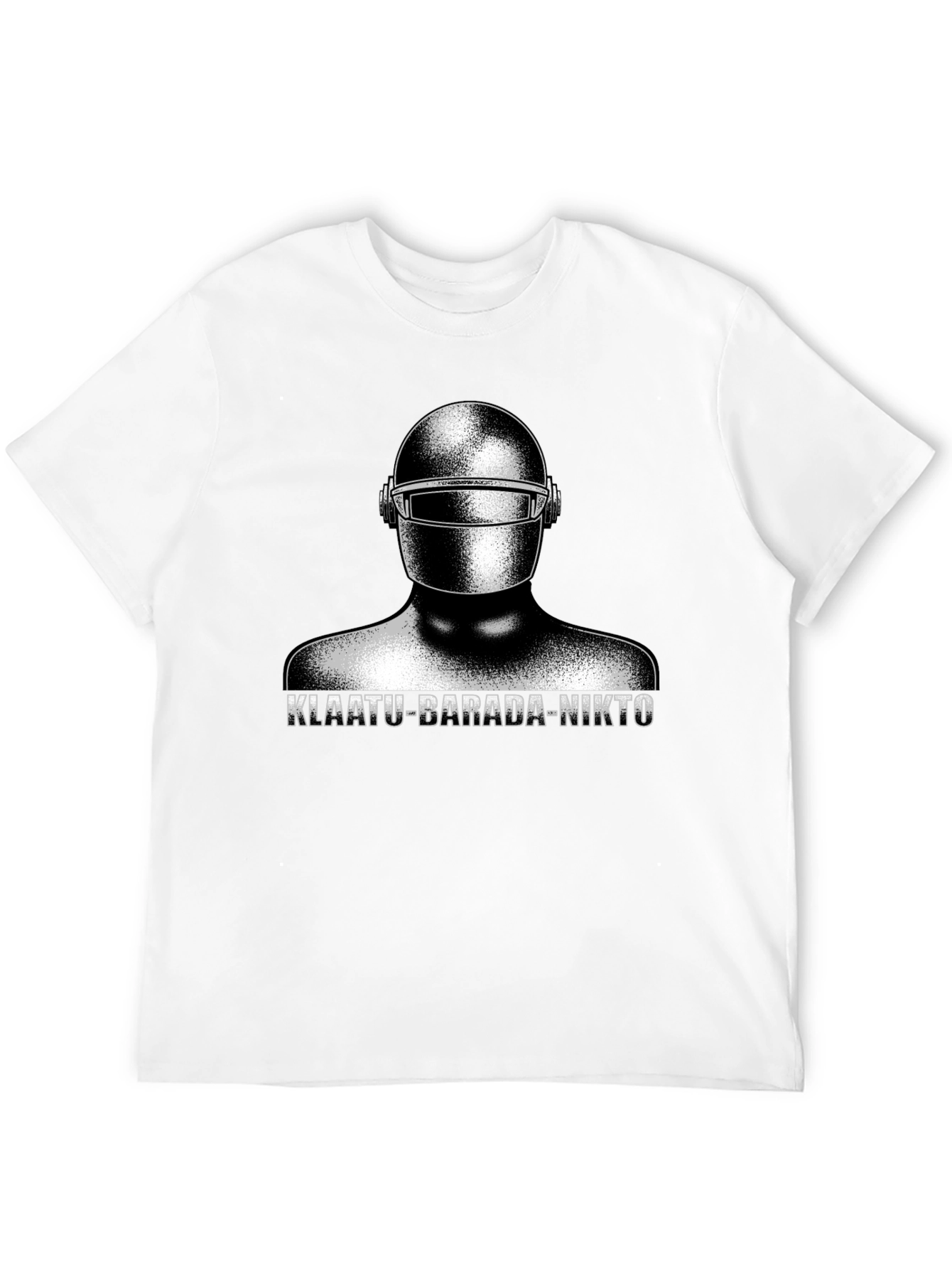 Klaatu Barada Nikto T-Shirt - Sci-Fi Robot Design