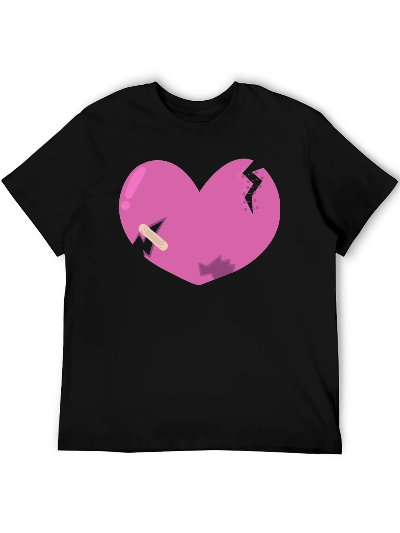 Broken Heart Graphic Tee - Black