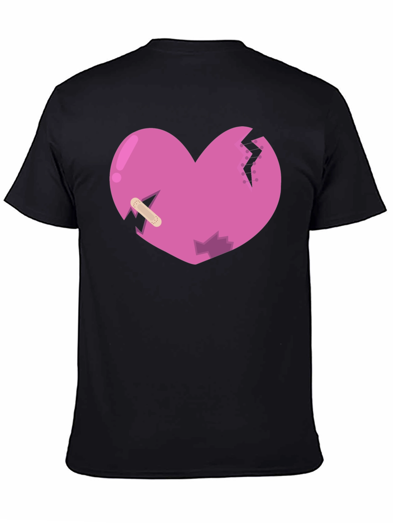Broken Heart Graphic Tee - Black