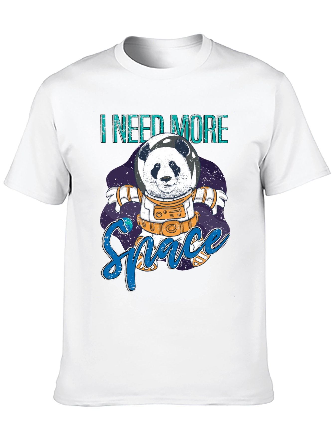 I Need More Space Panda Astronaut Graphic T-Shirt